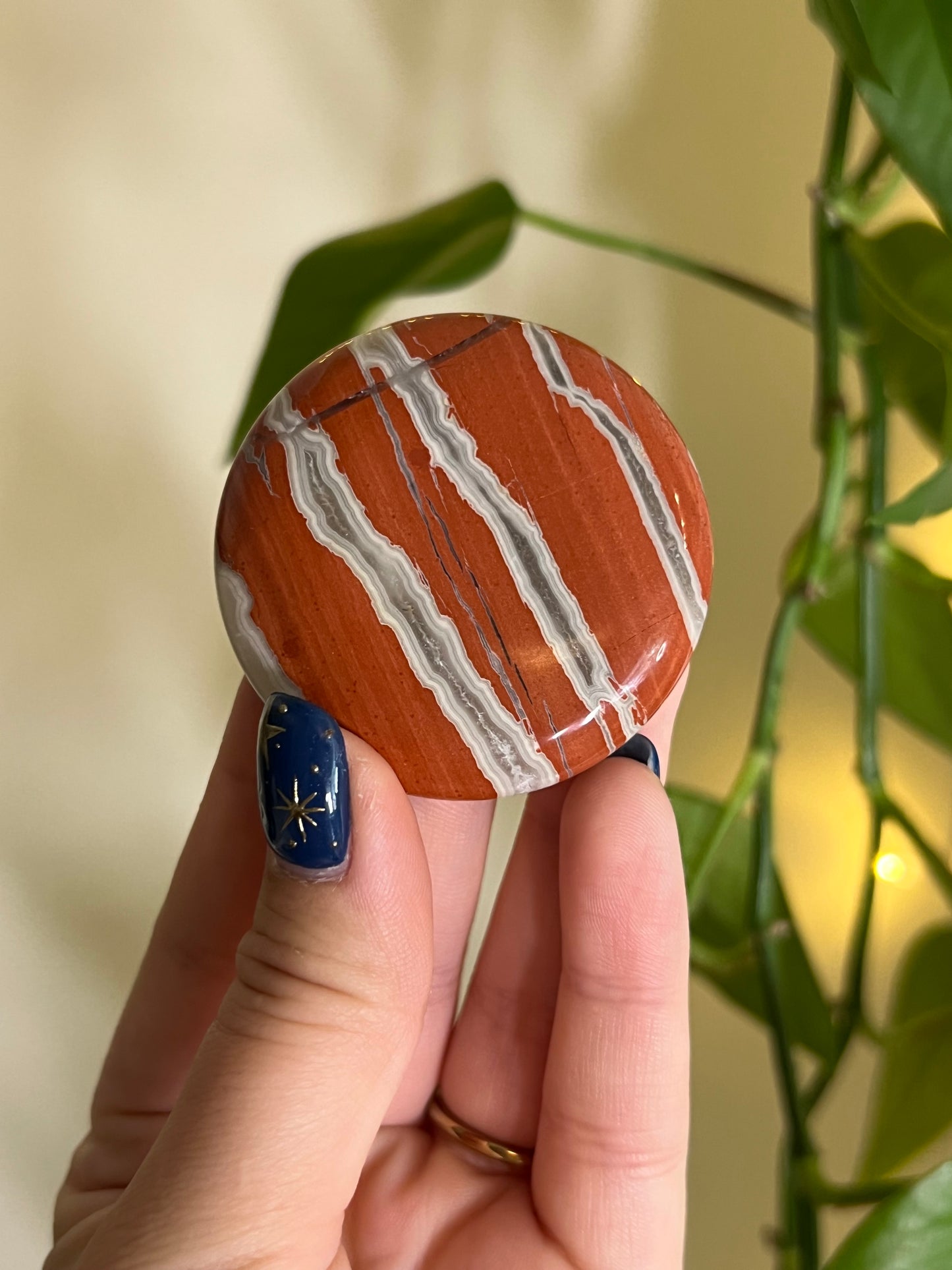 Red Brecciated Jasper Flat Stone