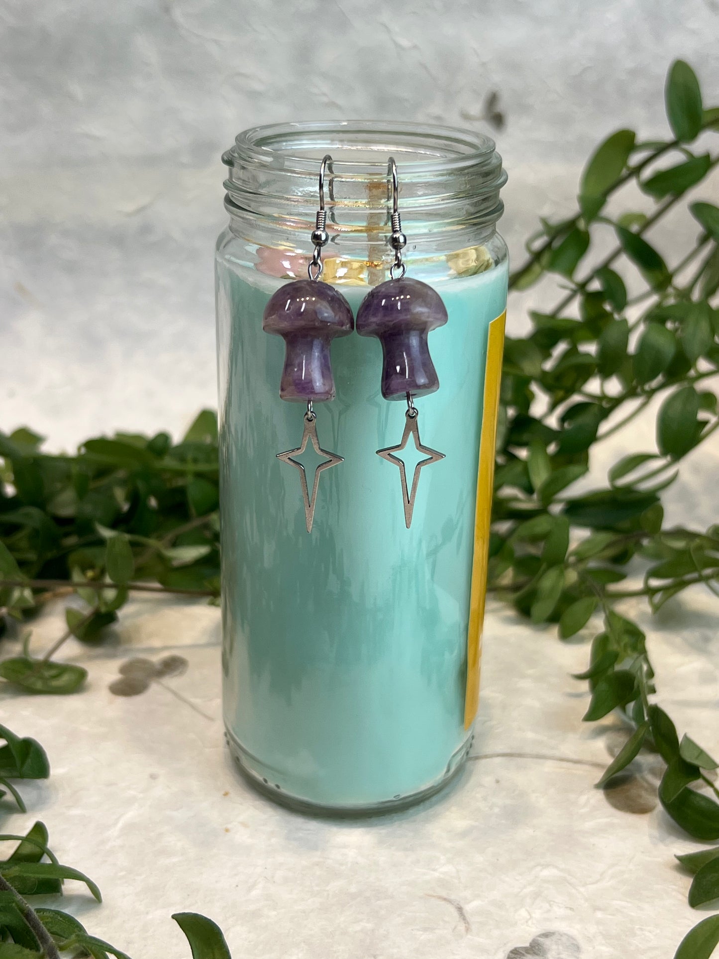 Celestial Mushroom Earrings