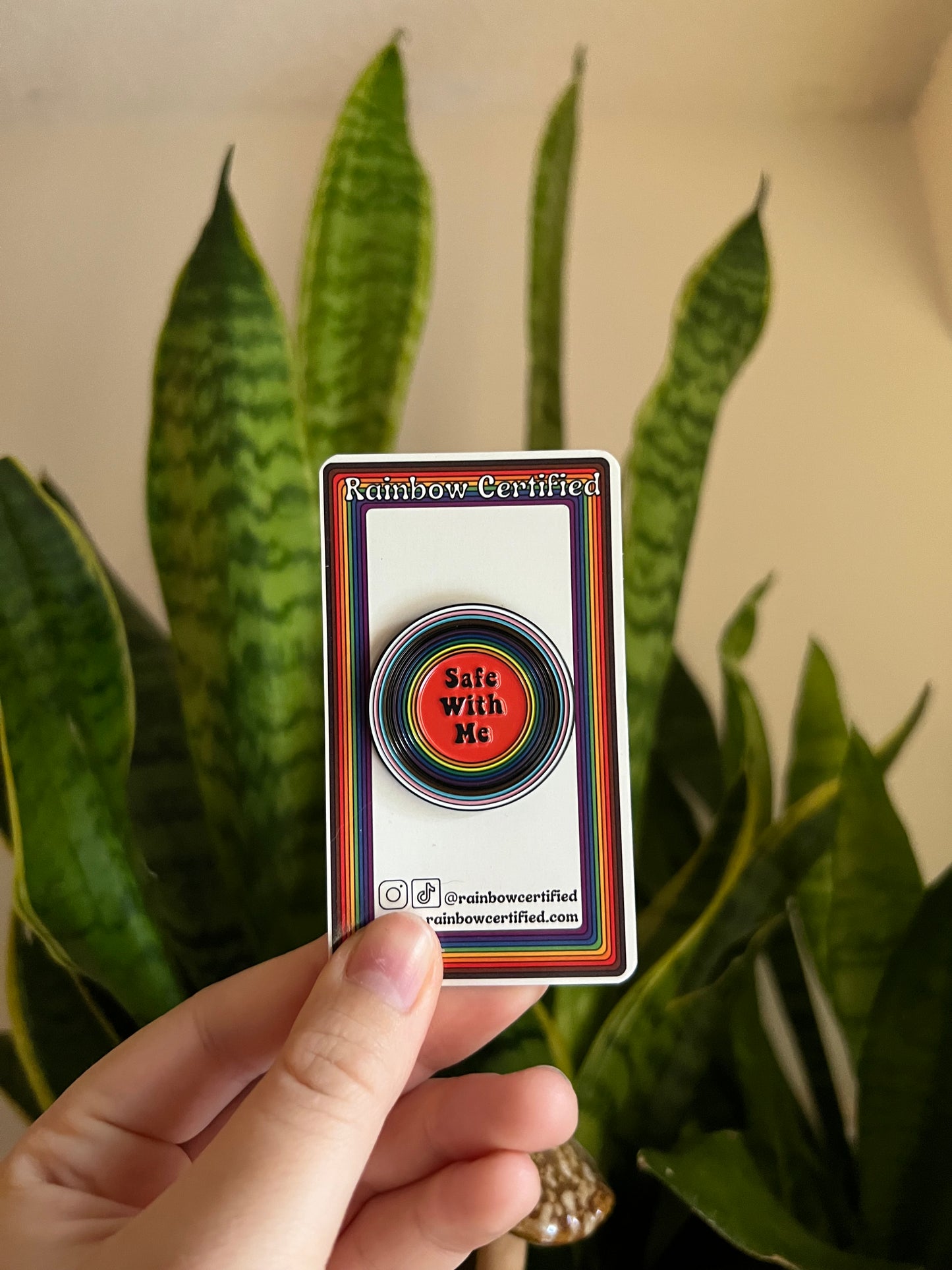 En sécurité avec moi Badge