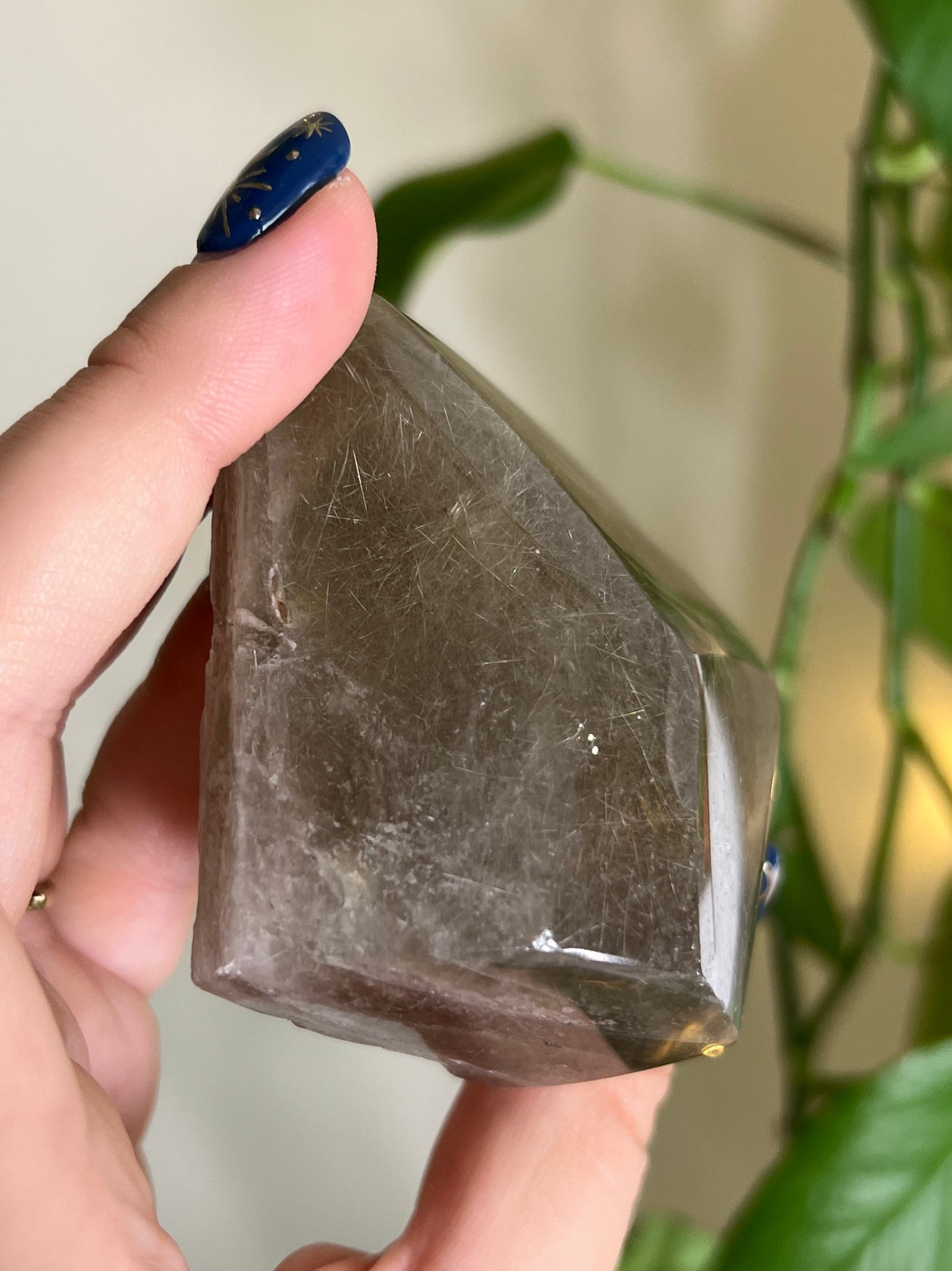 Smoky Golden Rutile Quartz Gusher