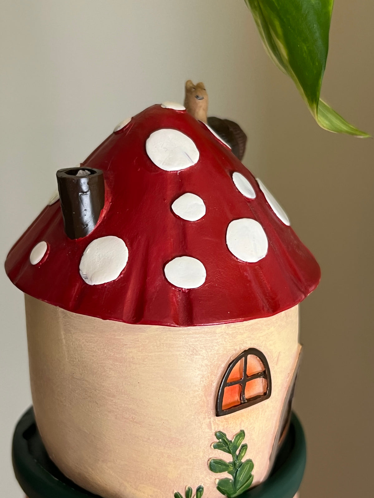 Mushroom House Incense Cone Burner