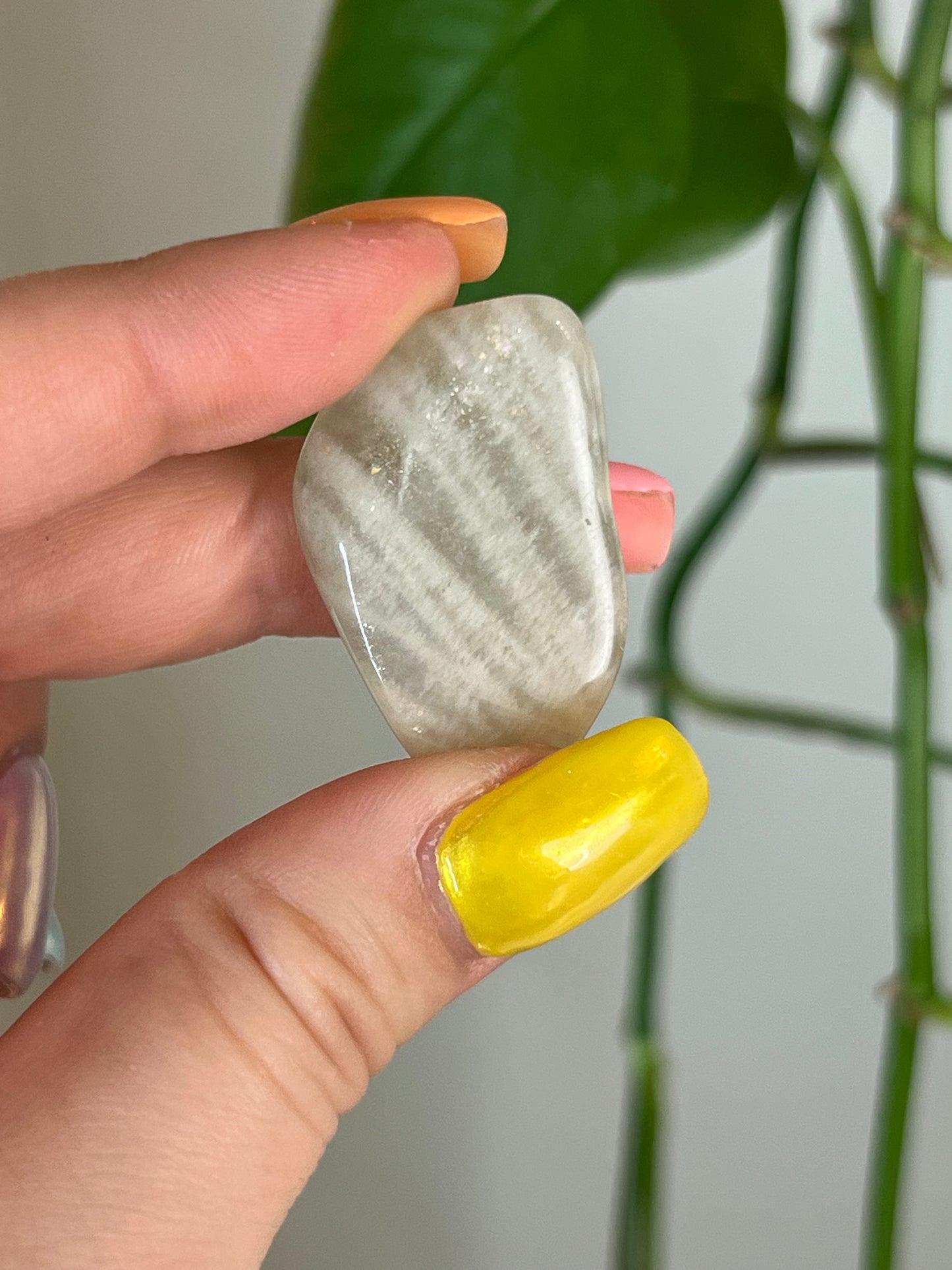 Green Moonstone Tumbled
