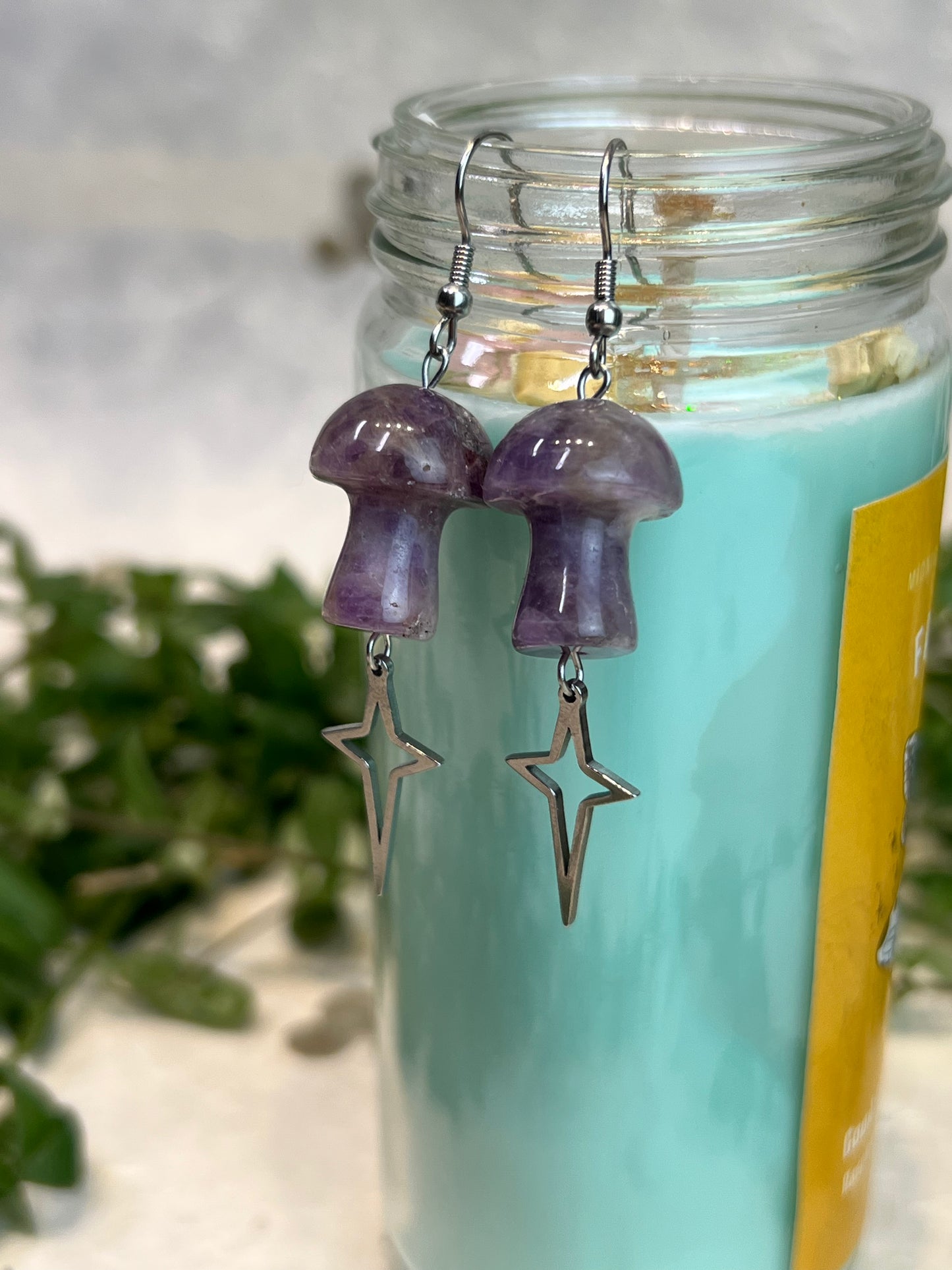 Celestial Mushroom Earrings
