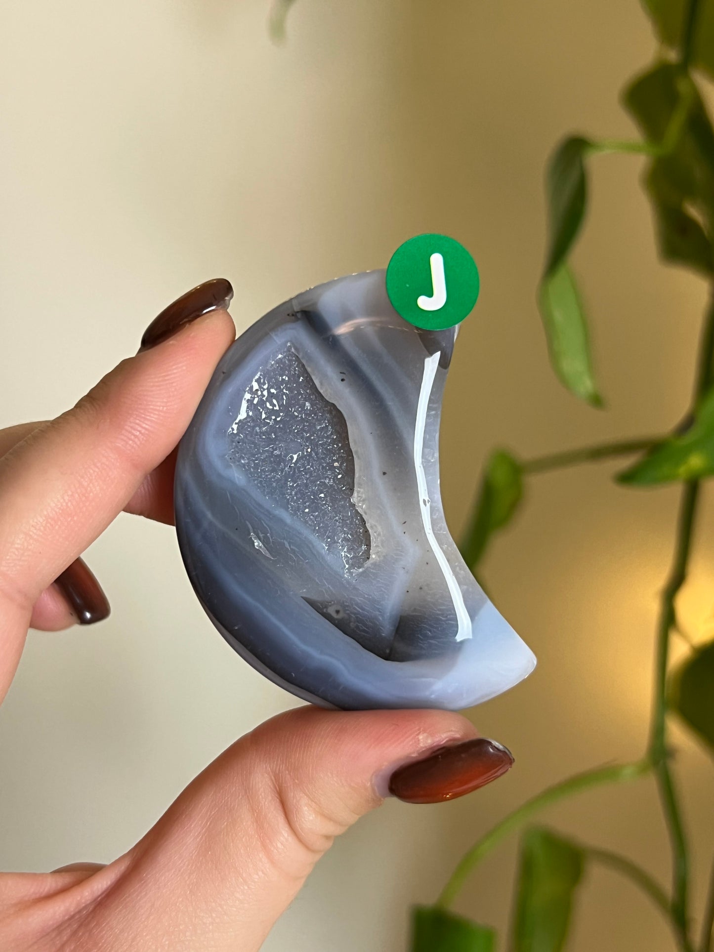 Druzy Agate Moon - Choose Your Ownđ