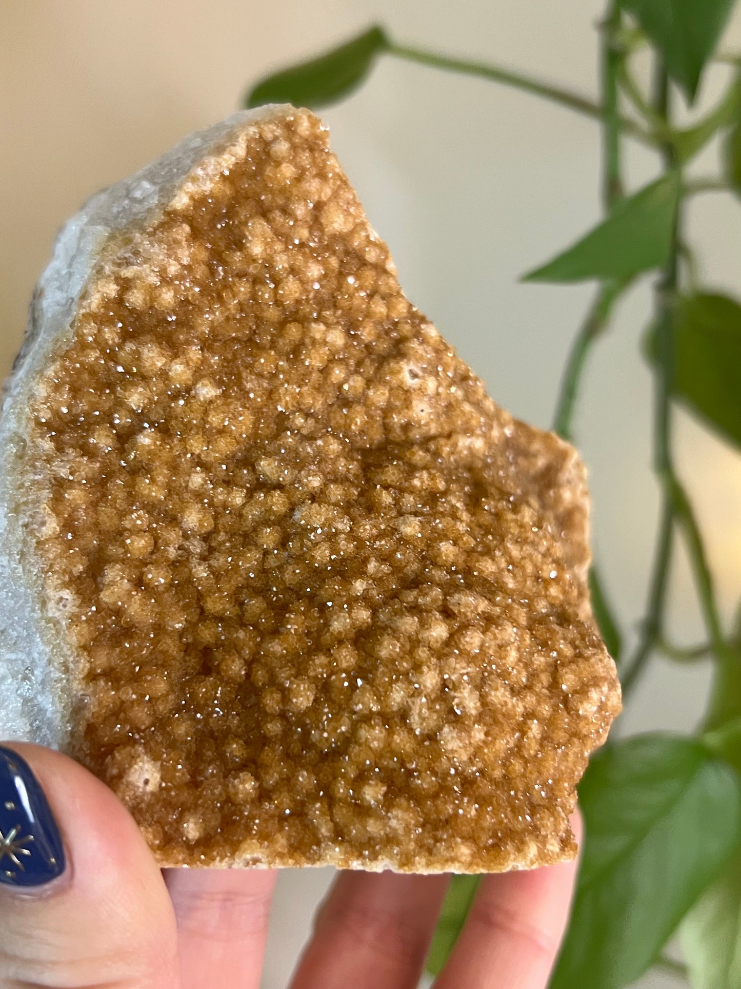 Citrine Druzy Cluster Freeform