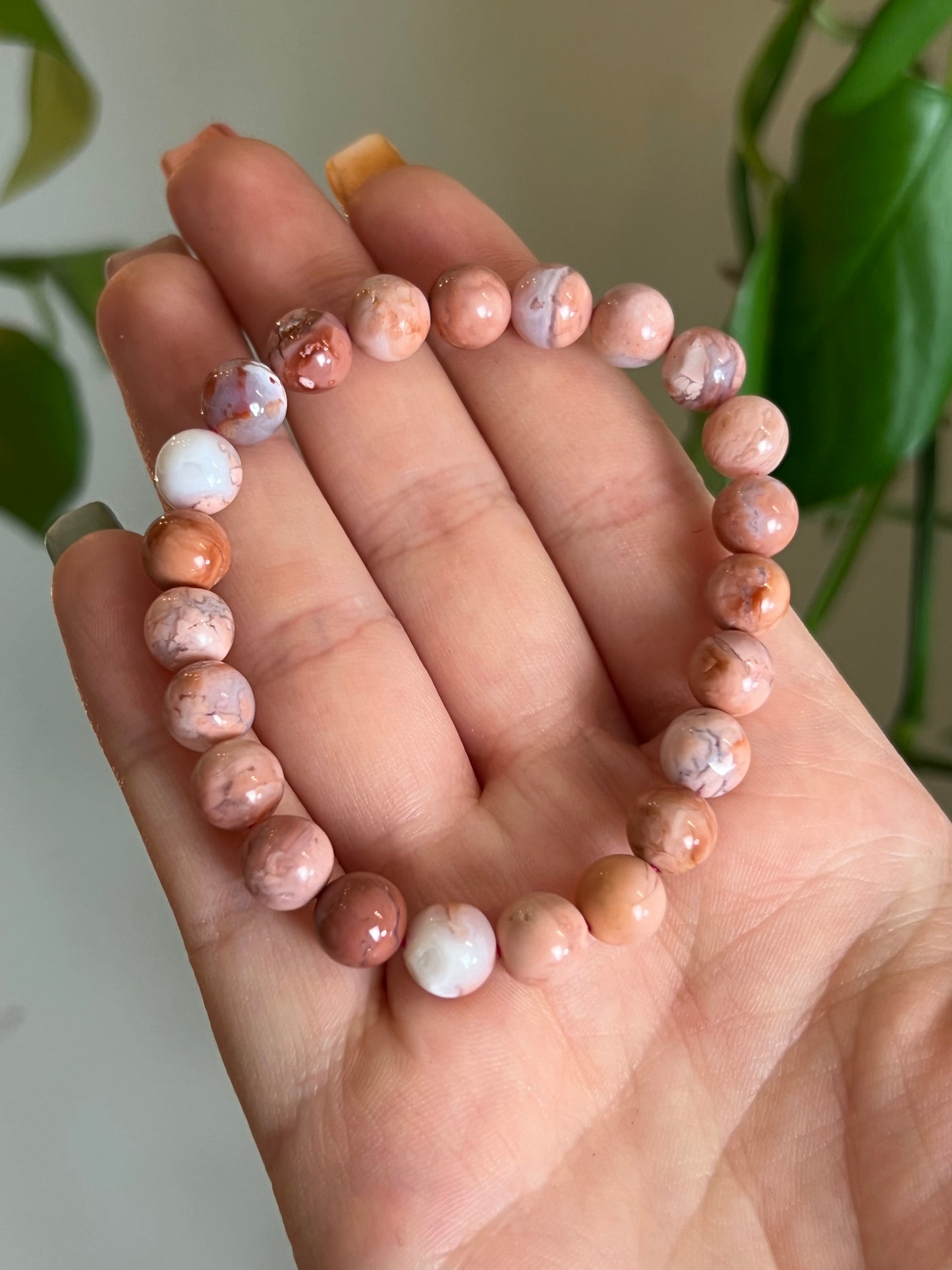 Bubblegum Agate Bracelet
