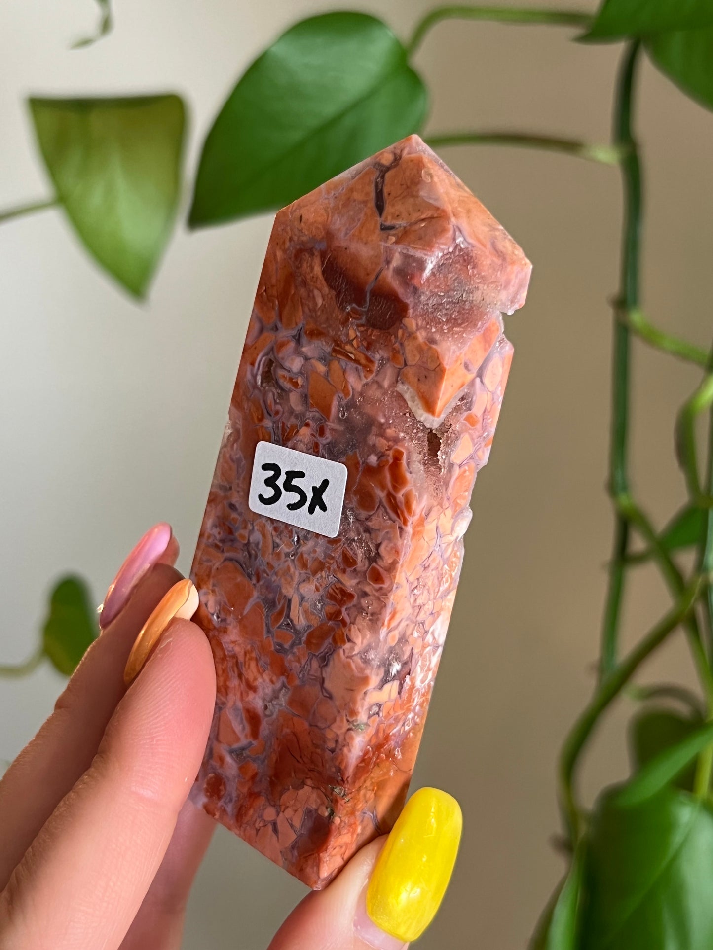 Cotton Candy Agate Tower - X