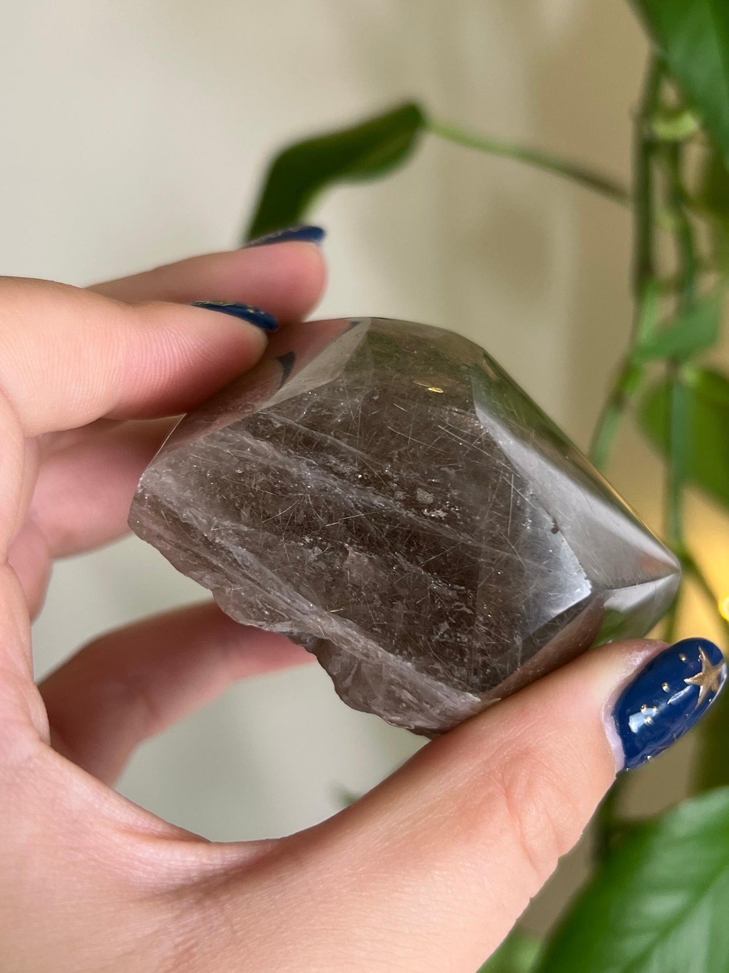 Smoky Golden Rutile Quartz Gusher