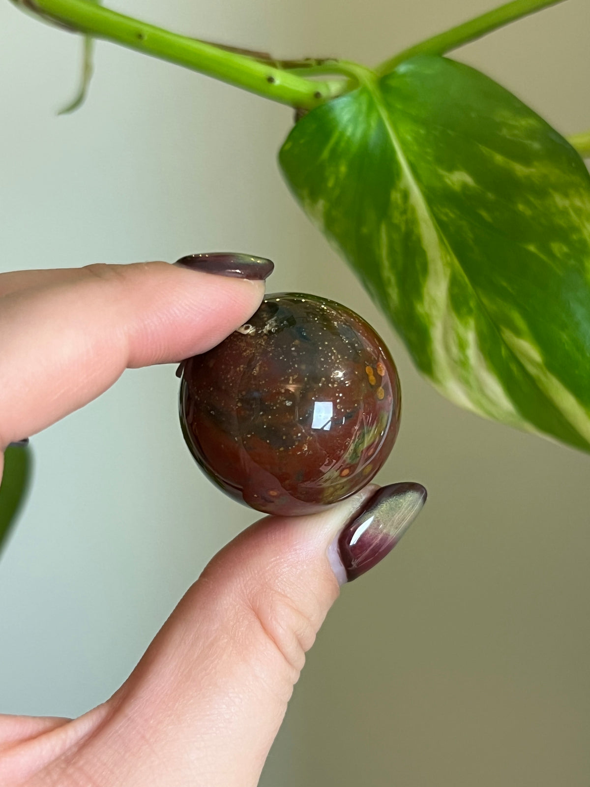 Ocean Jasper Sphere - ❤️