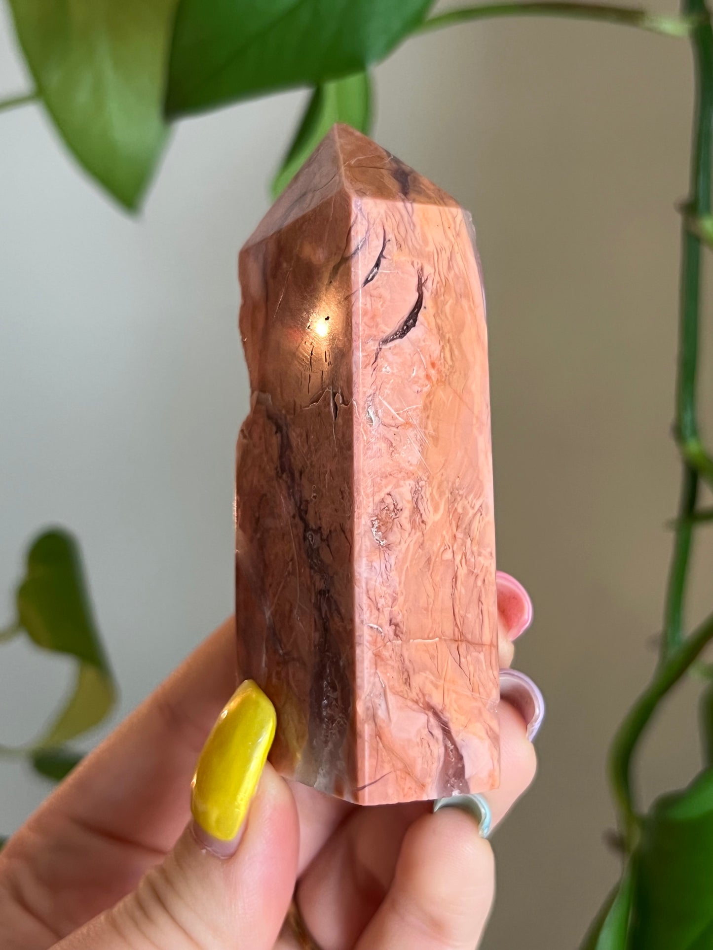 Bubblegum Agate Tower - i
