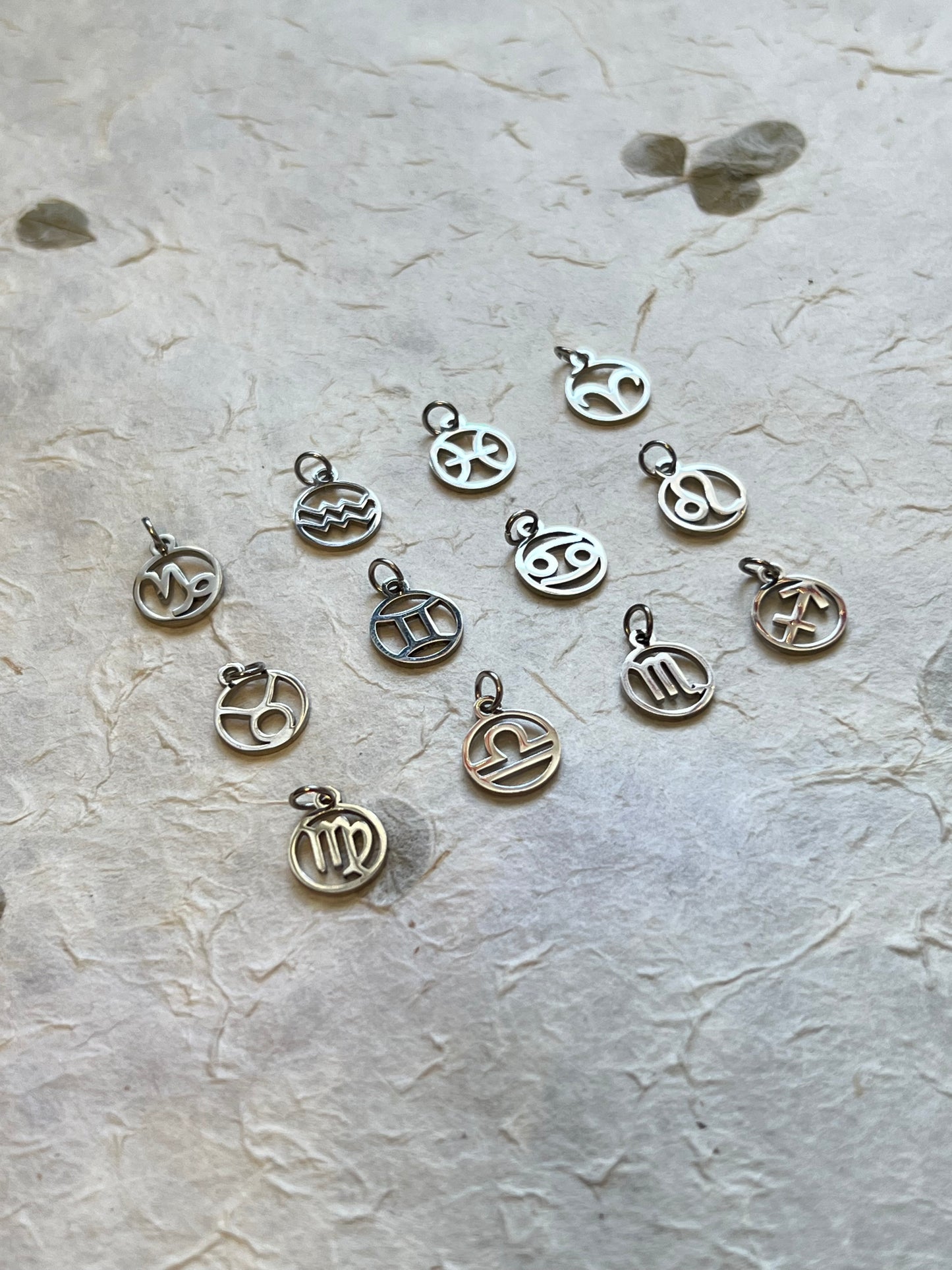 Navy Sandstone Zodiac Sun/Moon/Rising - Customizable Charm Bracelet