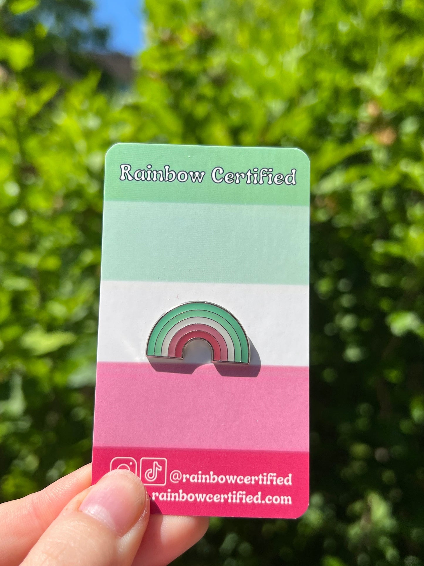 Abrosexual Rainbow Pin