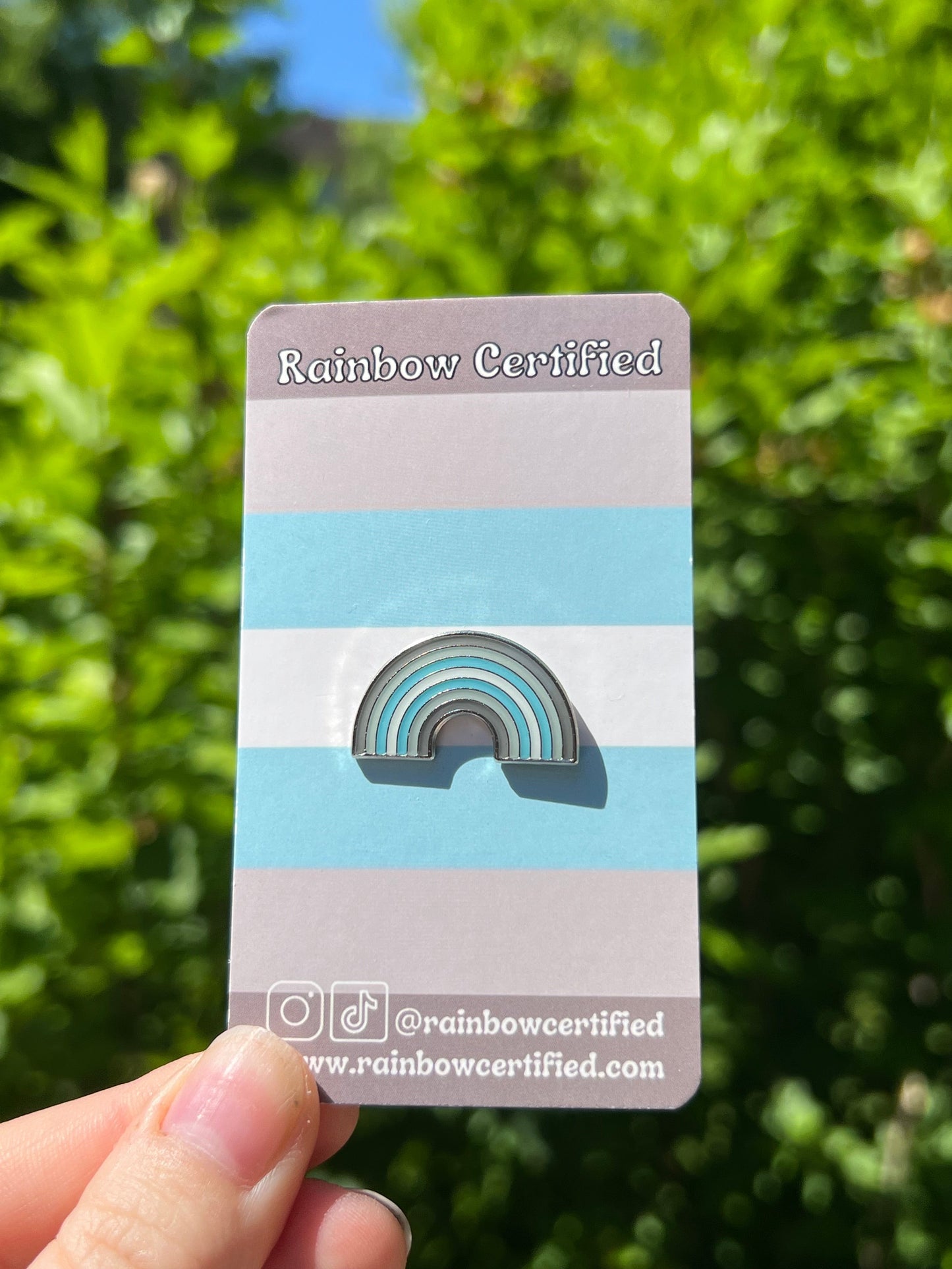 Demiboy Rainbow Pin