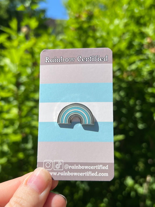 Demiboy Rainbow Pin