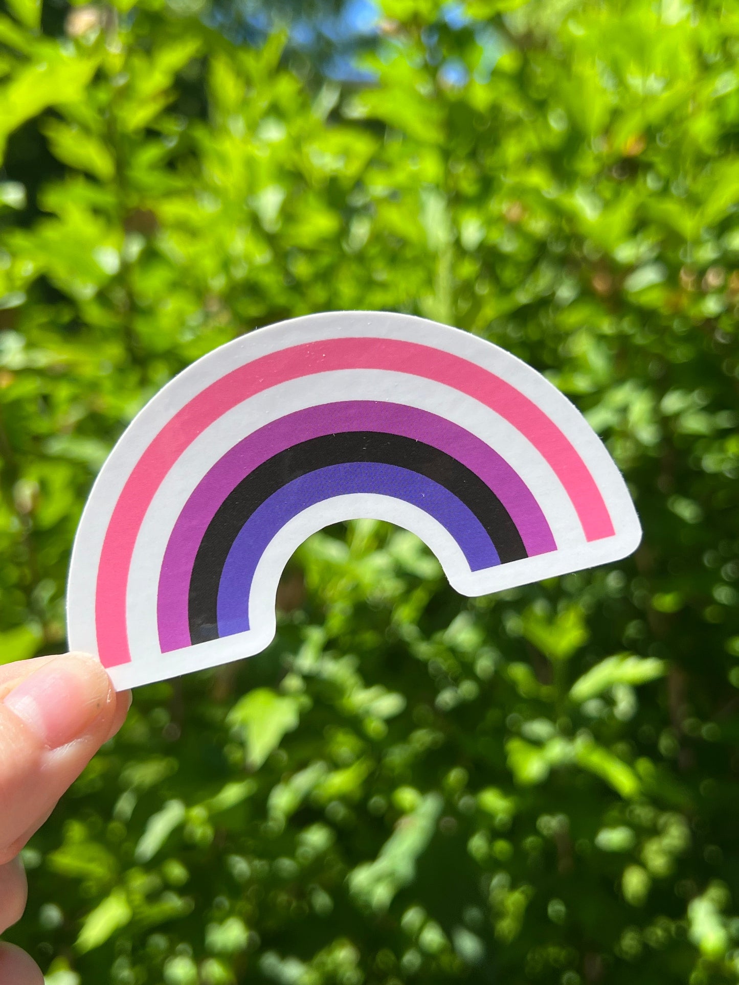 Genderfluid Rainbow Sticker