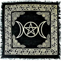 Triple Moon Tarot Altar Cloth