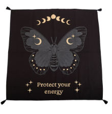 Protect Your Energy Moth Tarot Altar Cloth