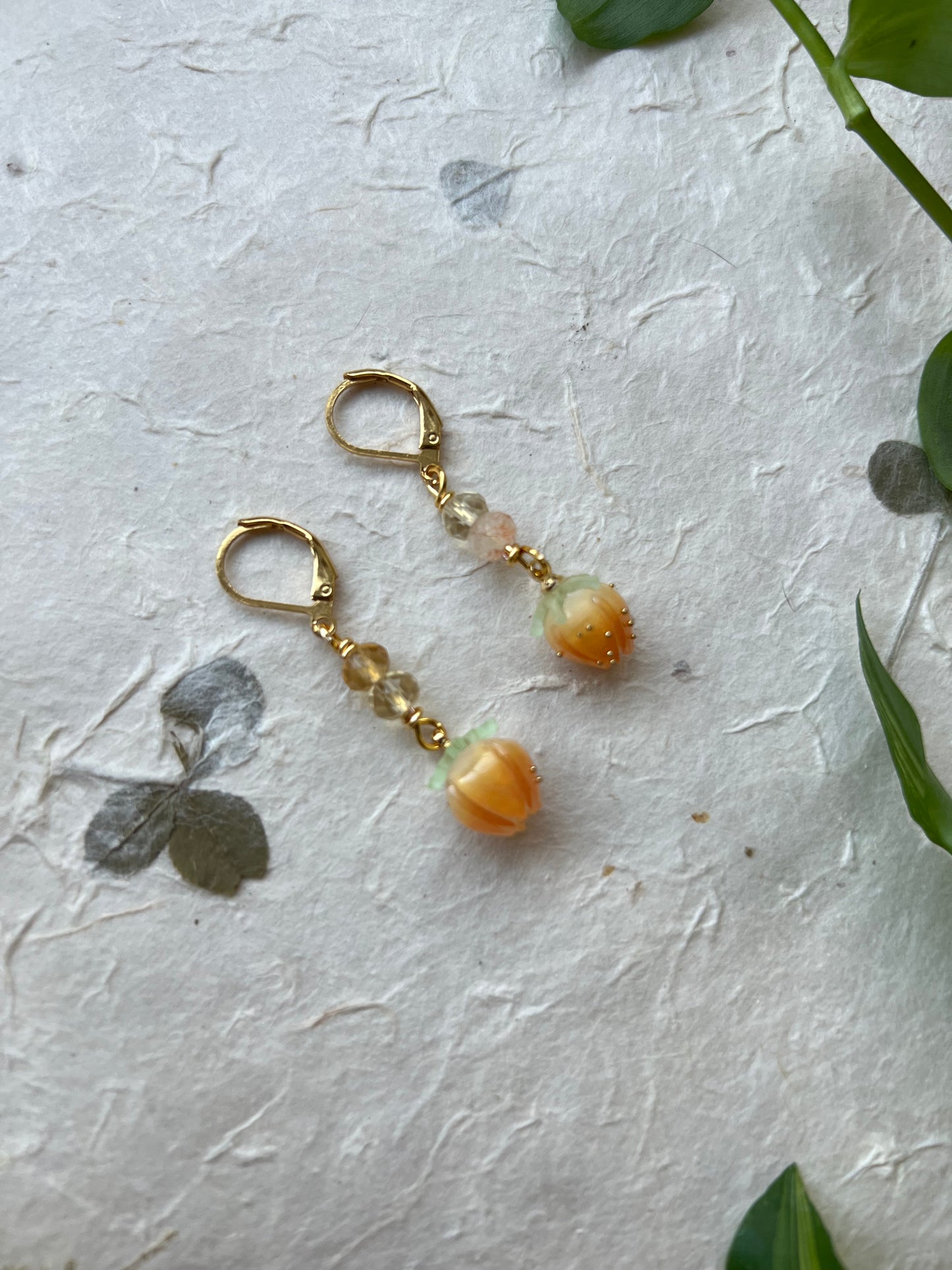 Just Peachy Earrings
