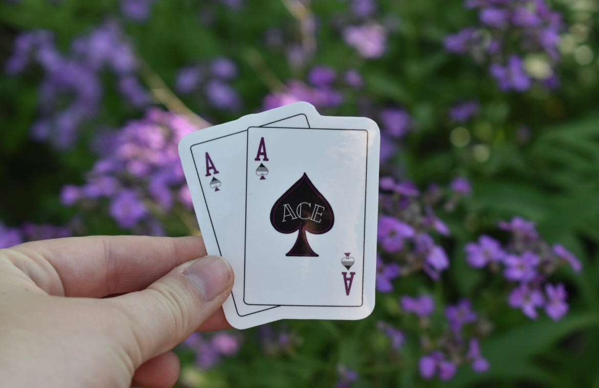 Pair of Aces Asexual Sticker