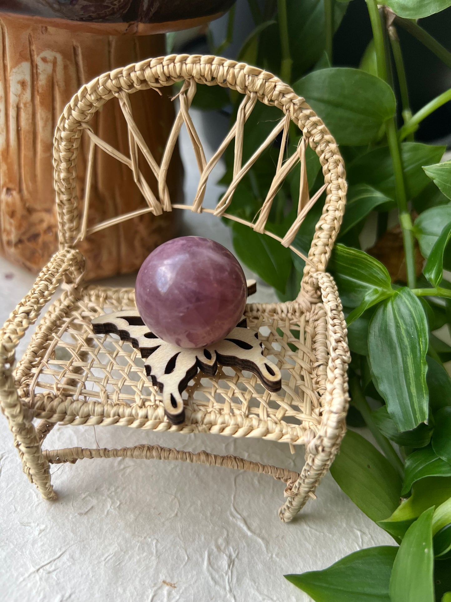 Purple Rose Quartz Sphere