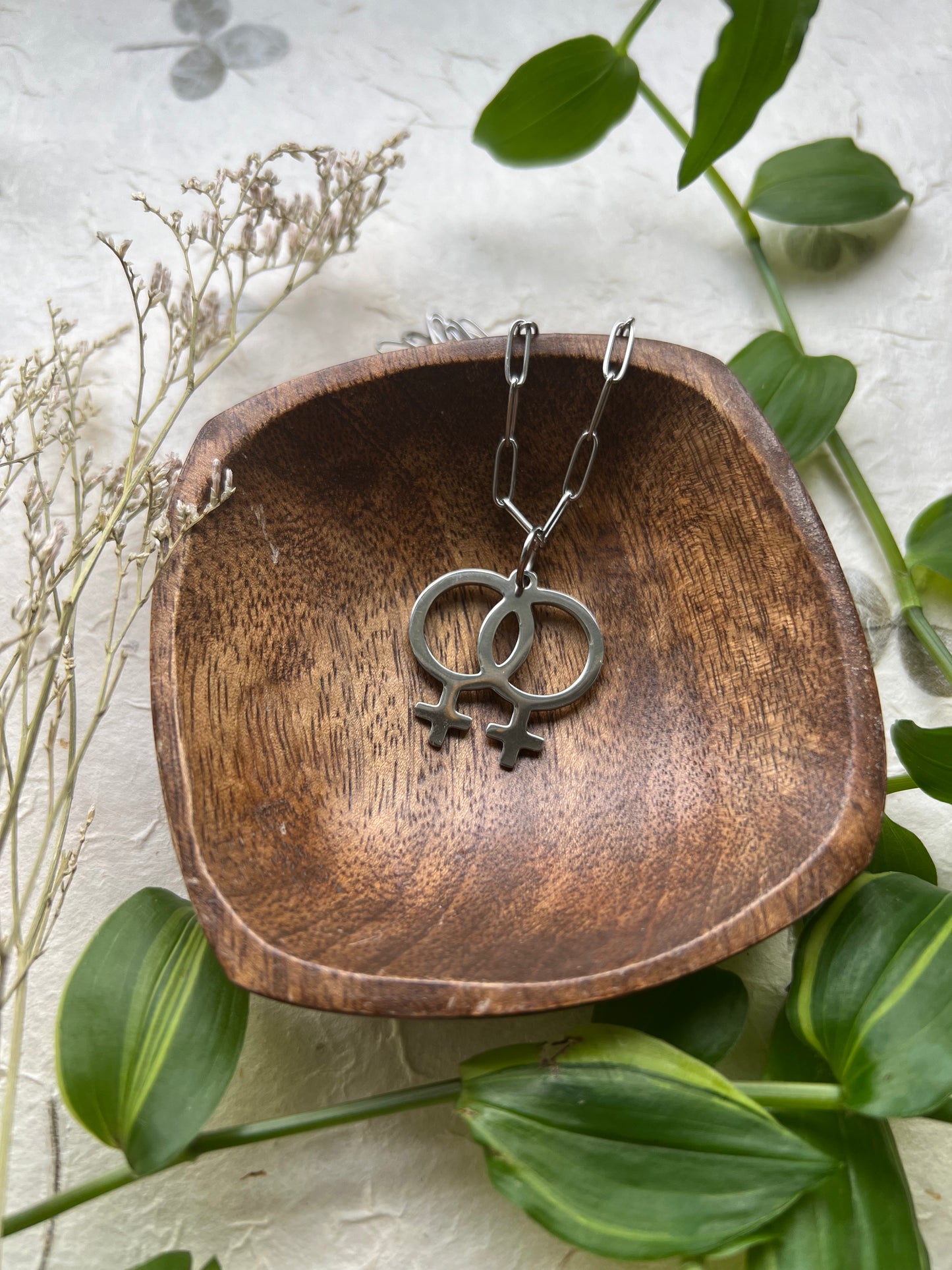 Lesbian/Sapphic Symbol Necklace