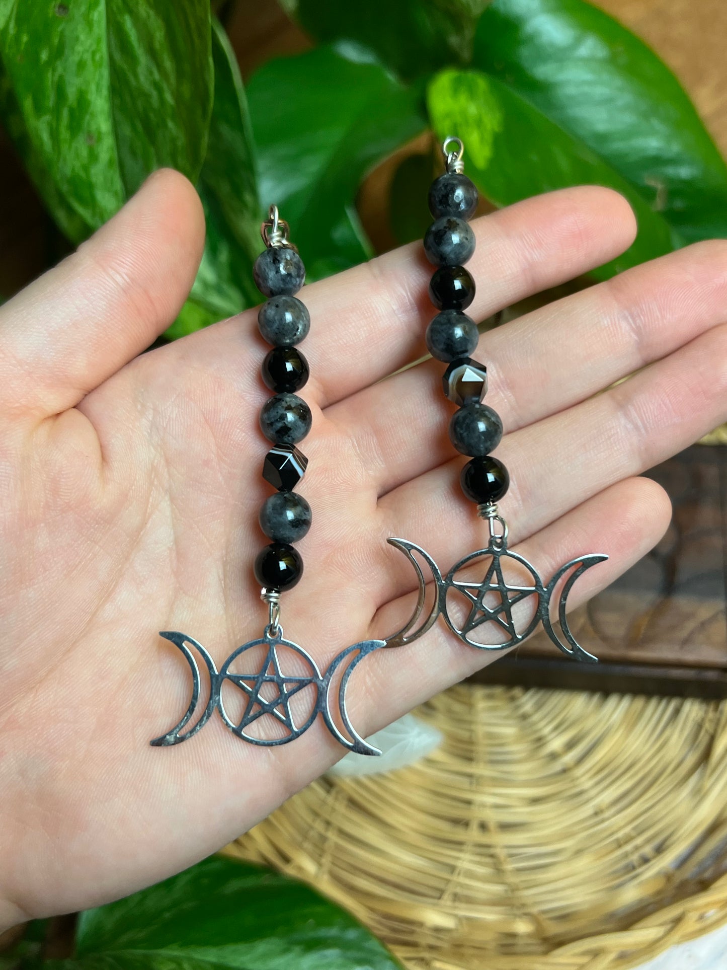 Triple Moon Witch Keychain