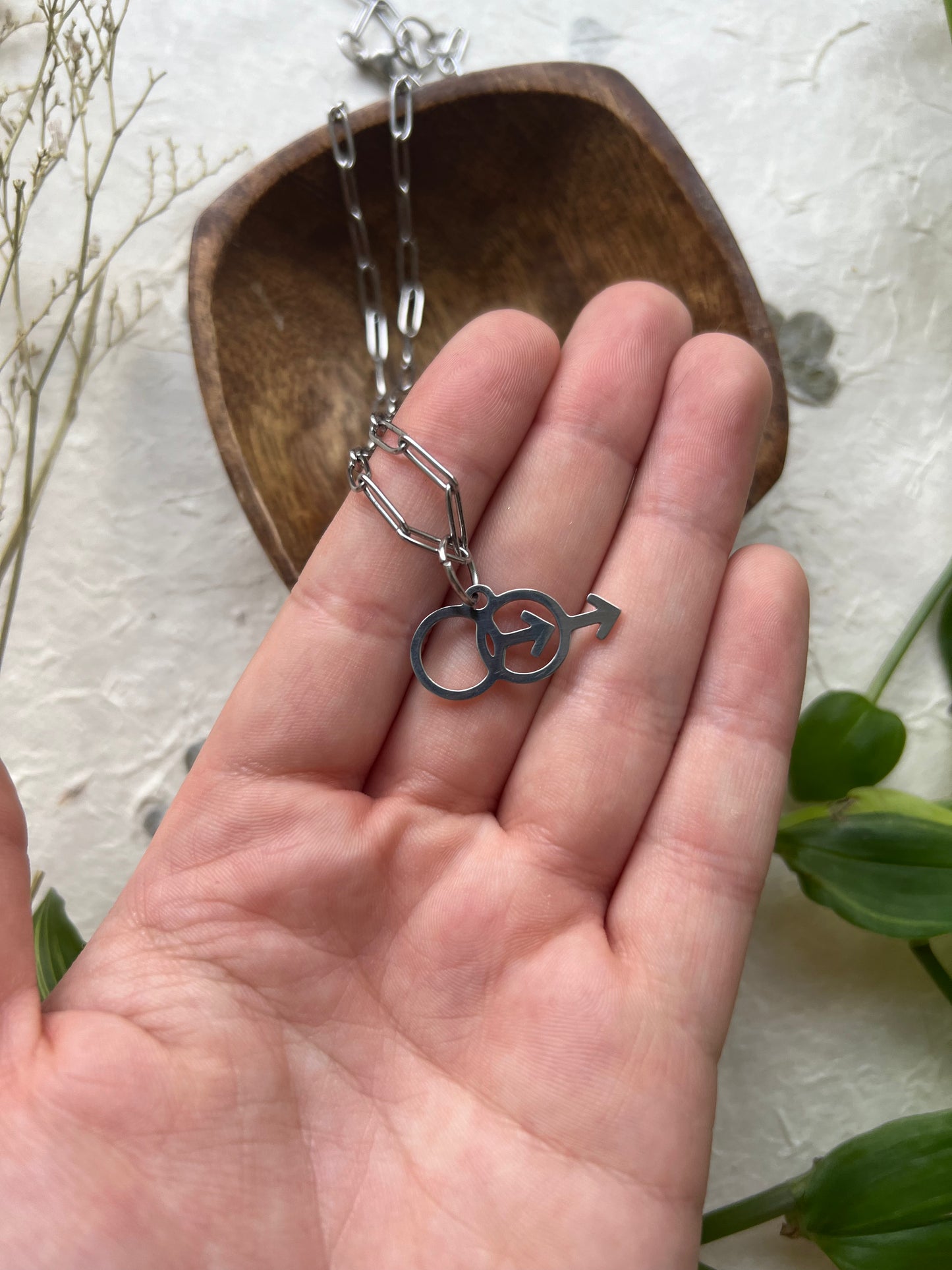 Collier symbole gay