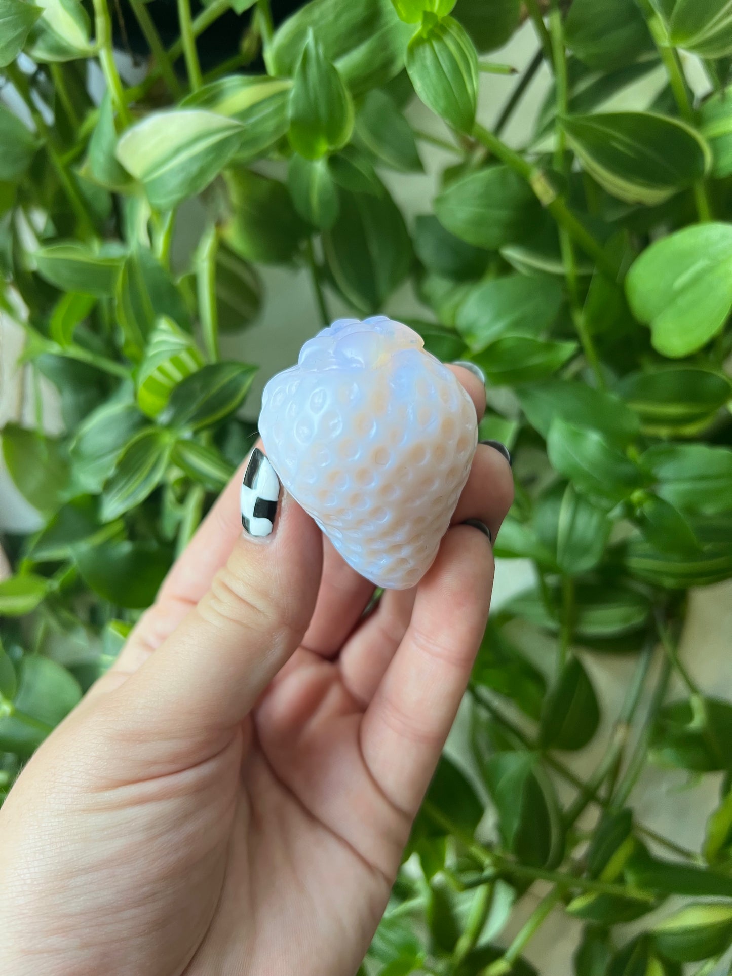 Opalite Glass Strawberry Large