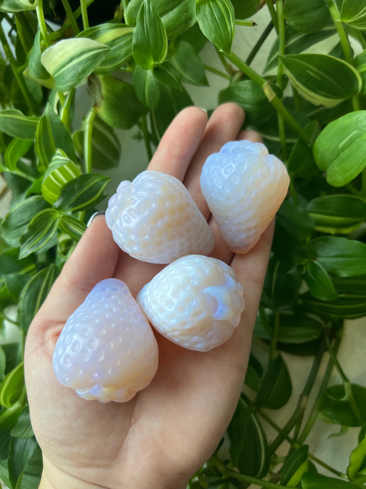 Opalite Glass Strawberry Large