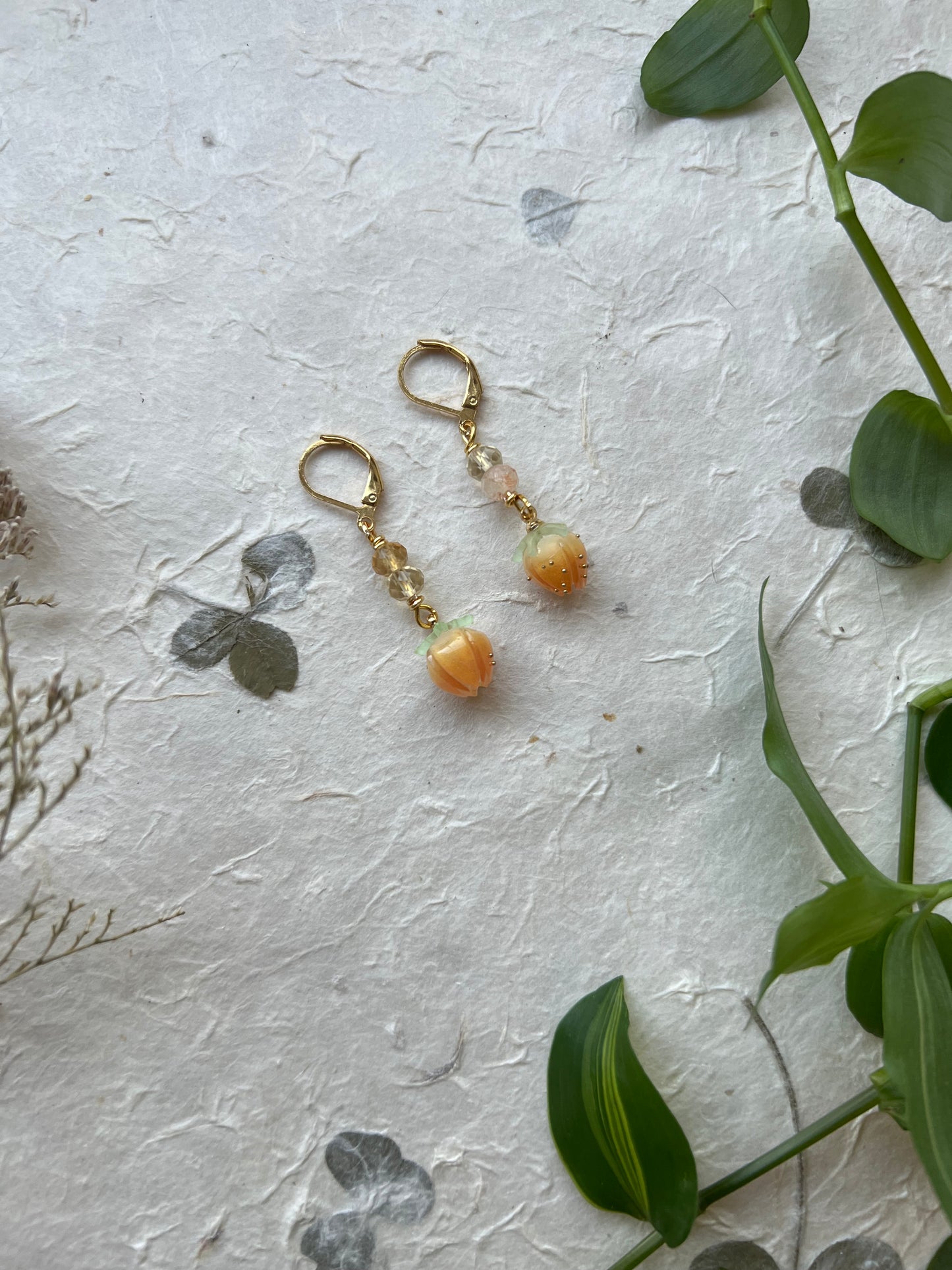 Just Peachy Earrings