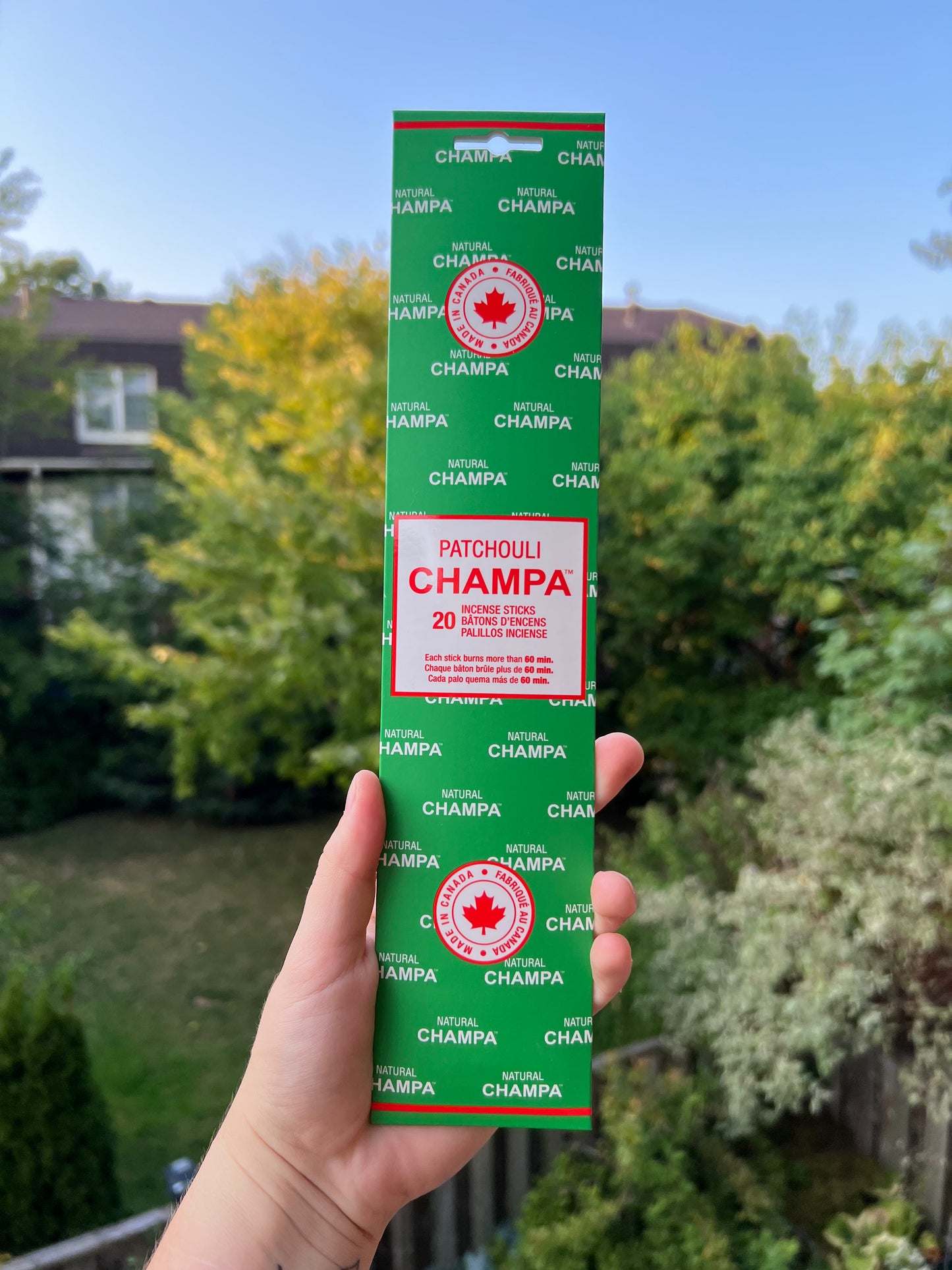 Encens naturel Champa Patchouli