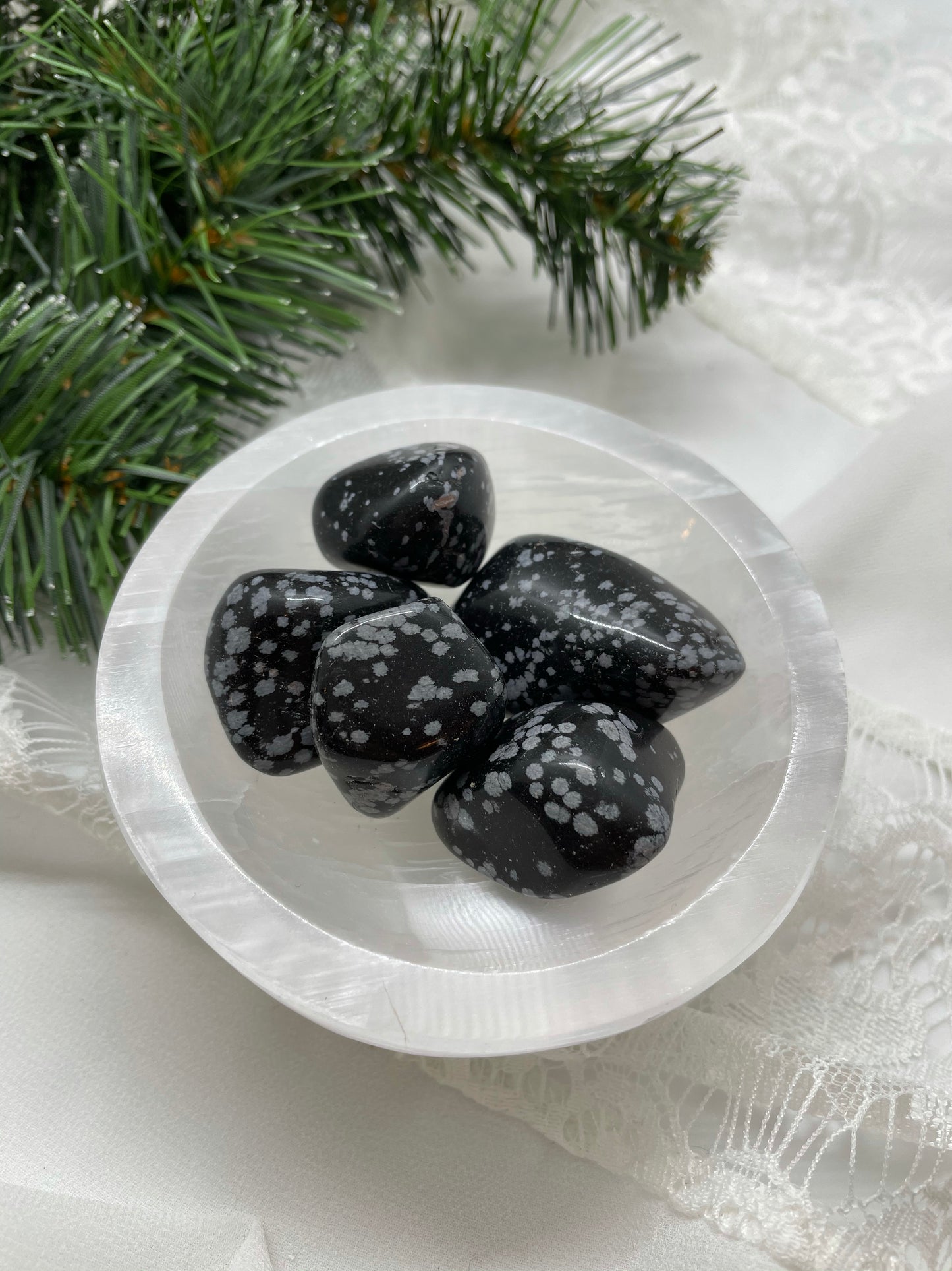 Snowflake Obsidian Tumbled
