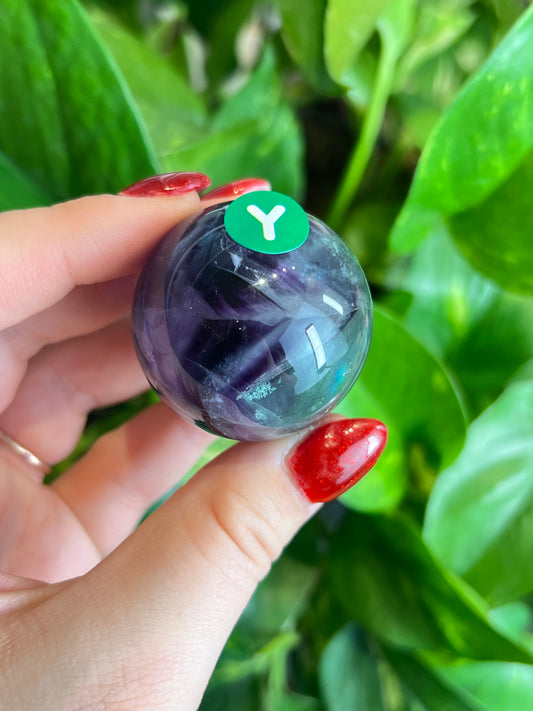 Rainbow Fluorite High Quality Sphere - Y