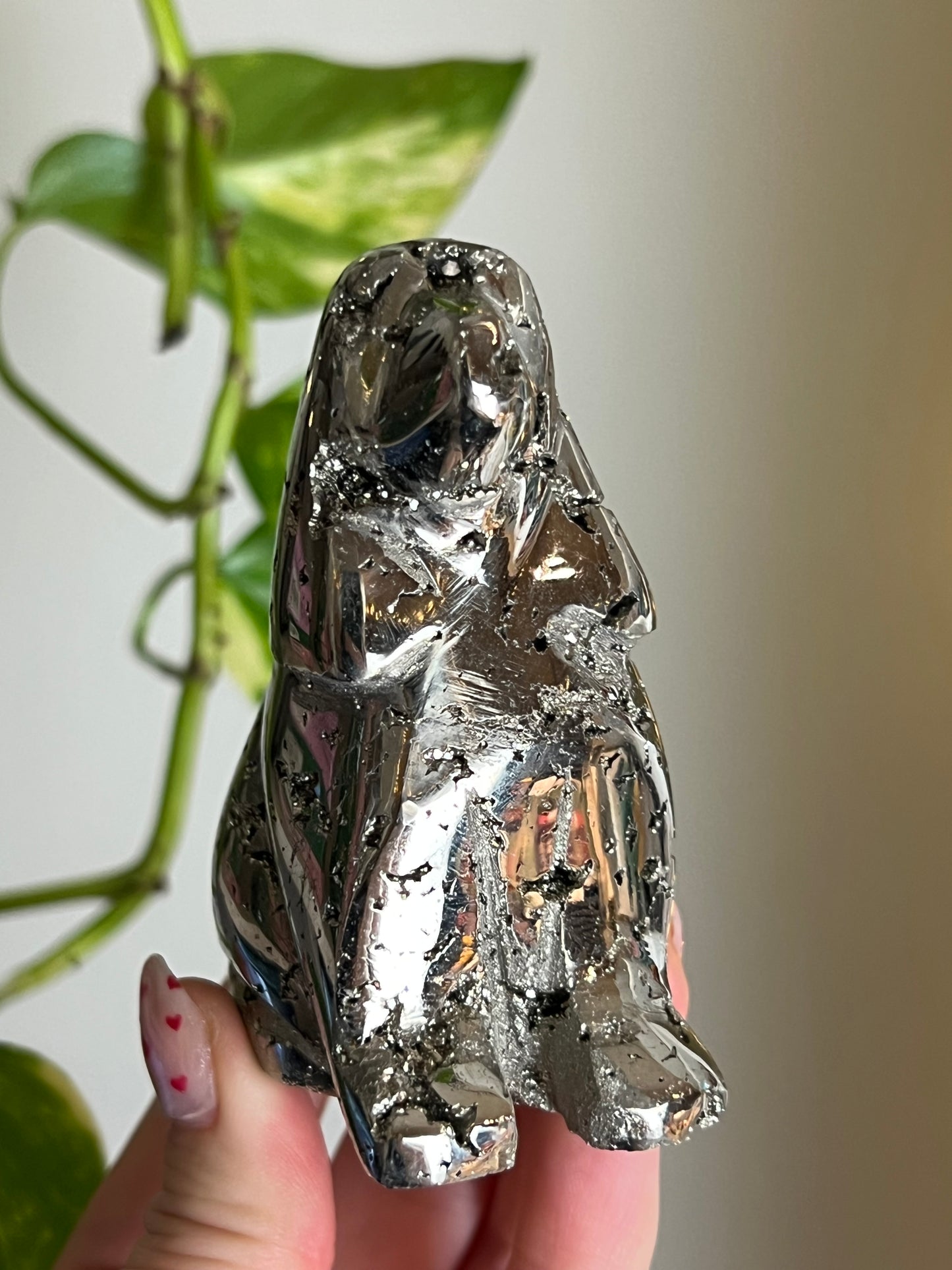 Pyrite Druzy Dog