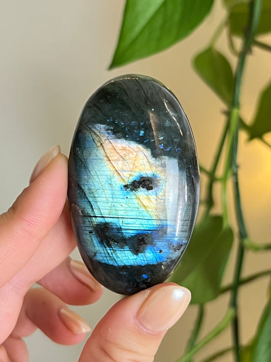 Flashy Labradorite Palm Stone - Intuitively Chosen