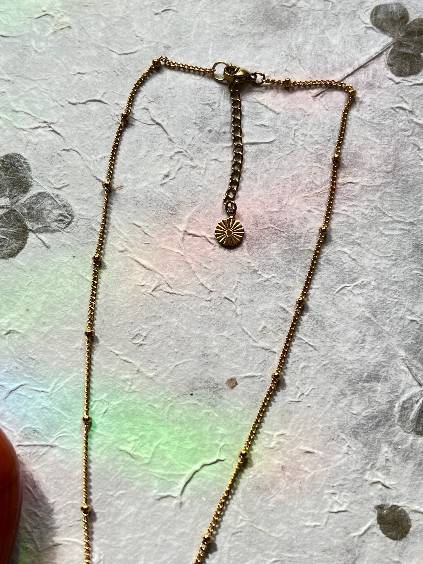 Capricorn Zodiac Sign Gemstone Gold Necklace