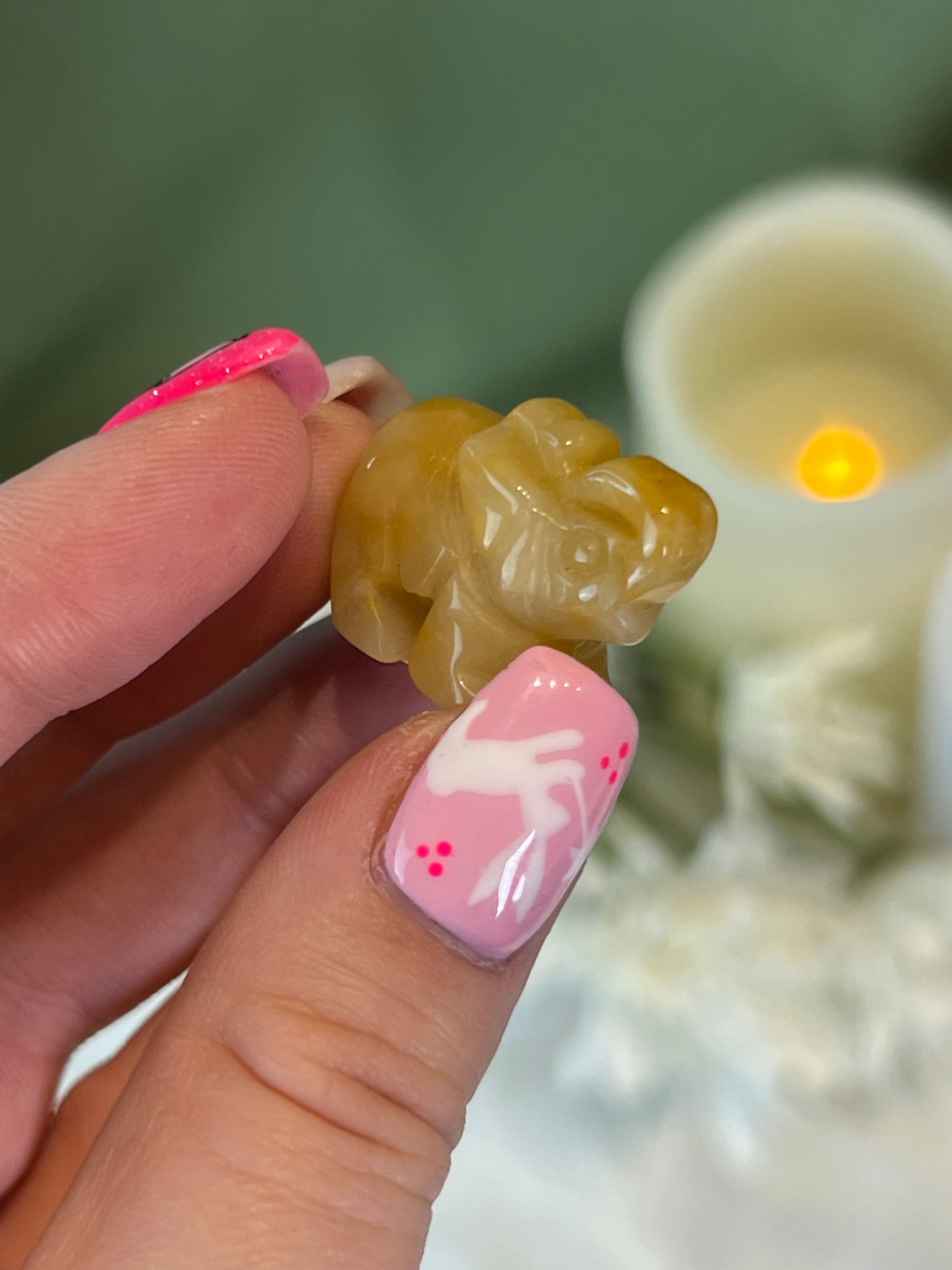 Yellow Aventurine Small Elephant