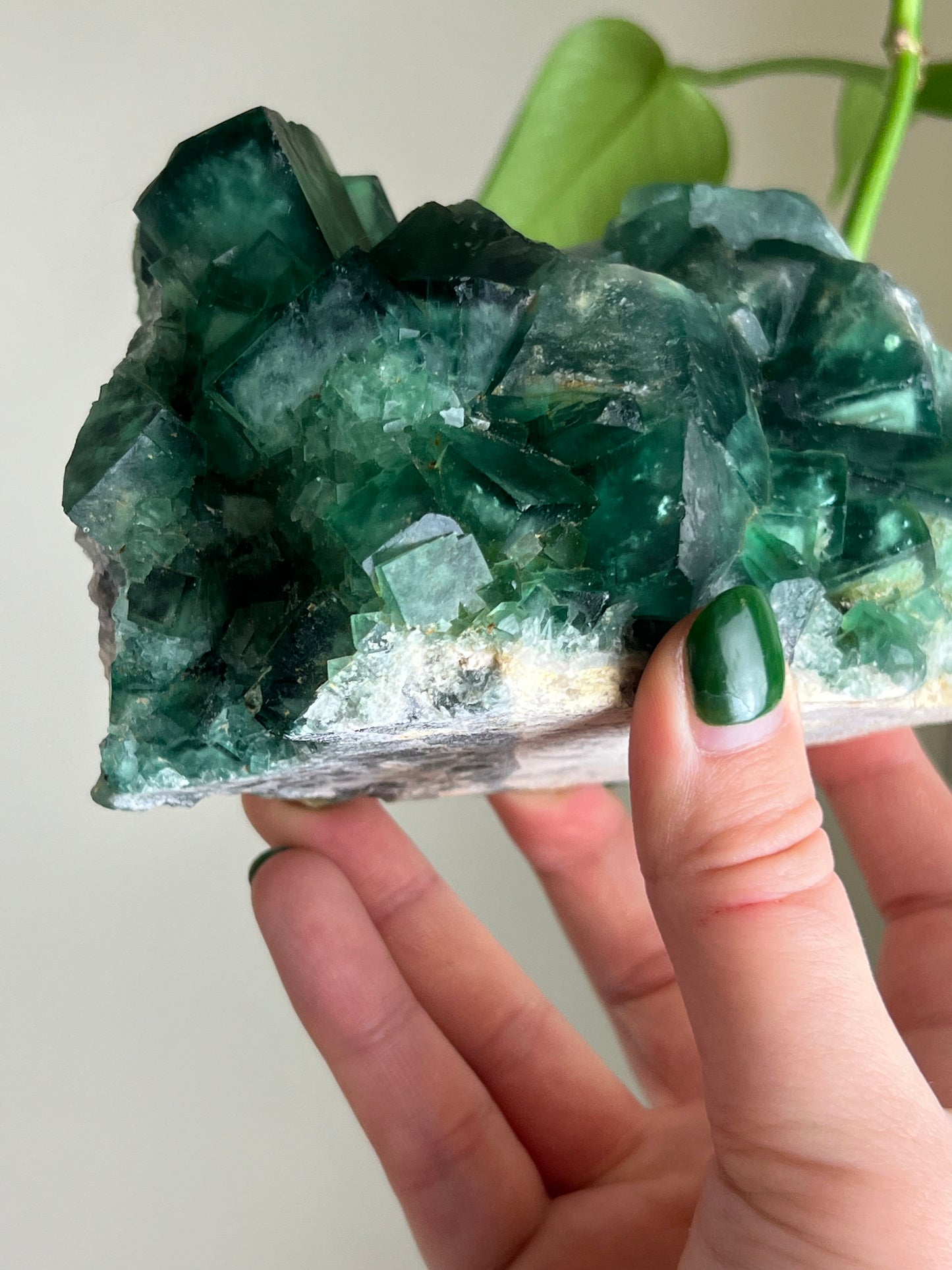 Green Cubic Fluorite Statement