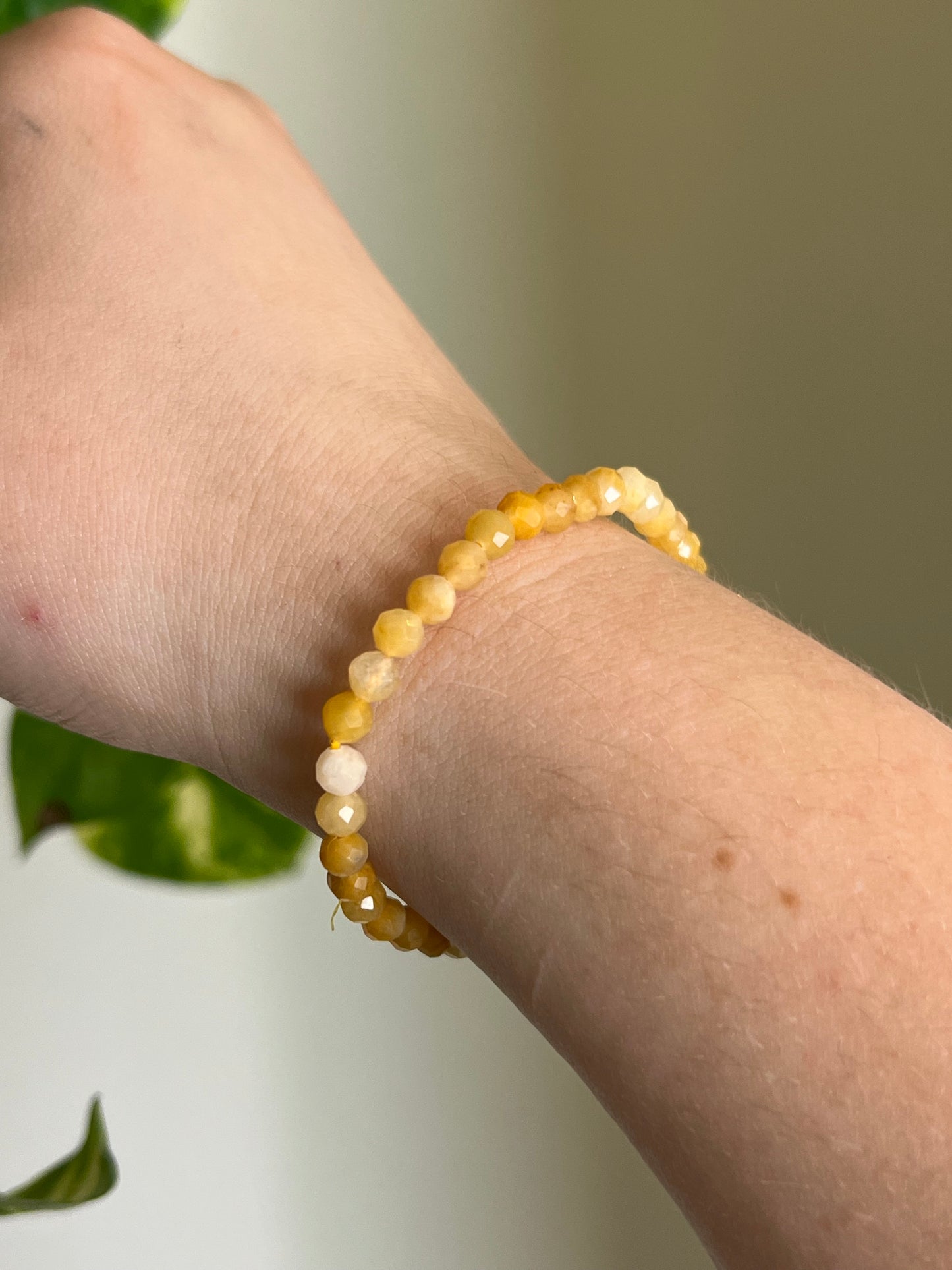 4mm Yellow Aventurine Faceted Bracelet