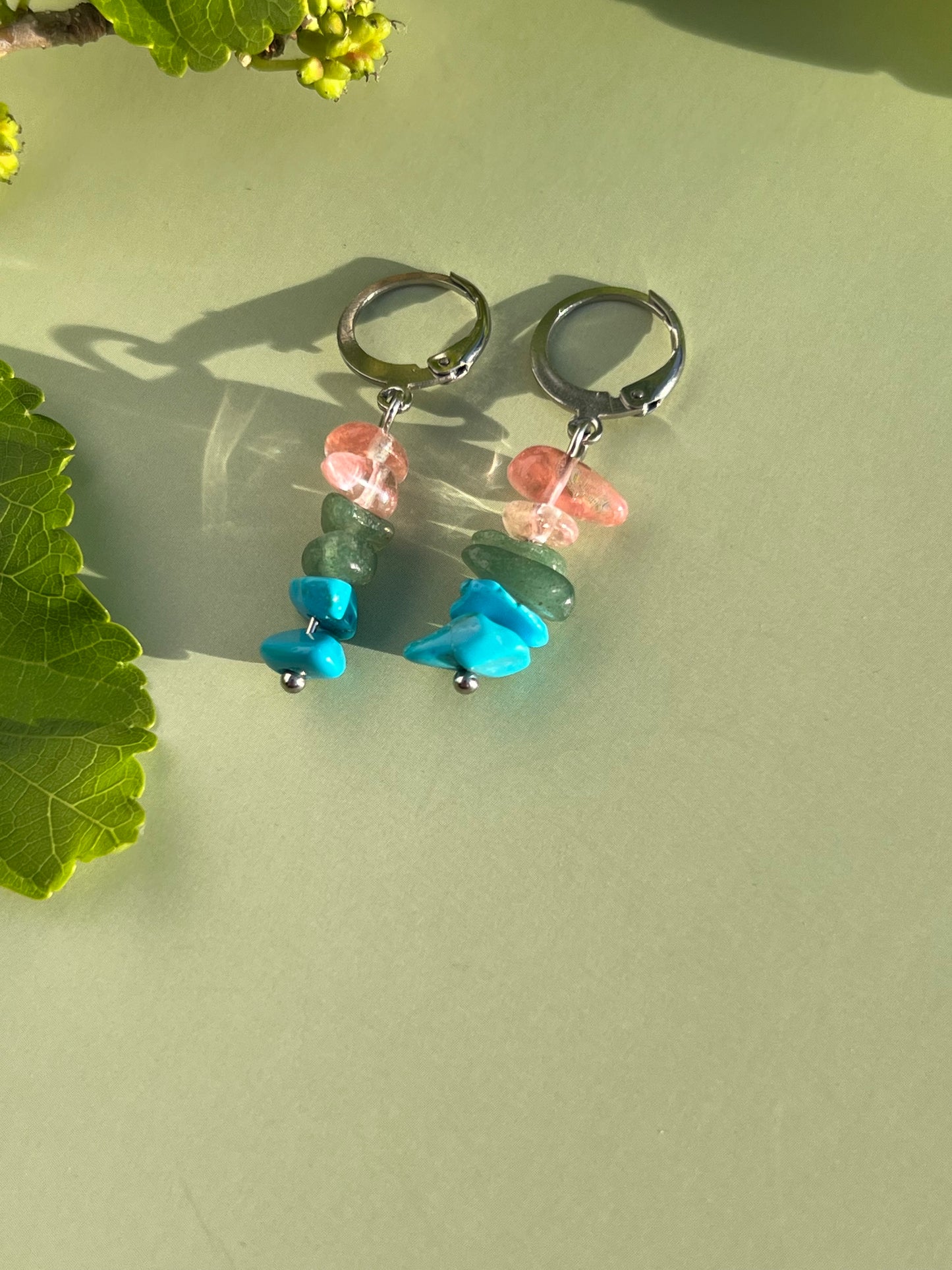 Polysexual Pride Flag Huggie Earrings