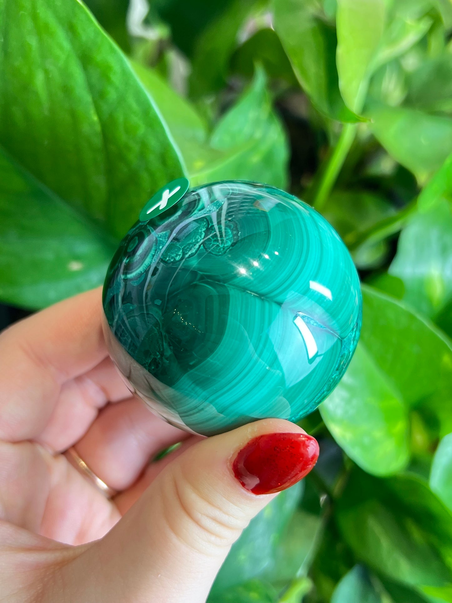 Malachite x Chrysocolla Sphere - X