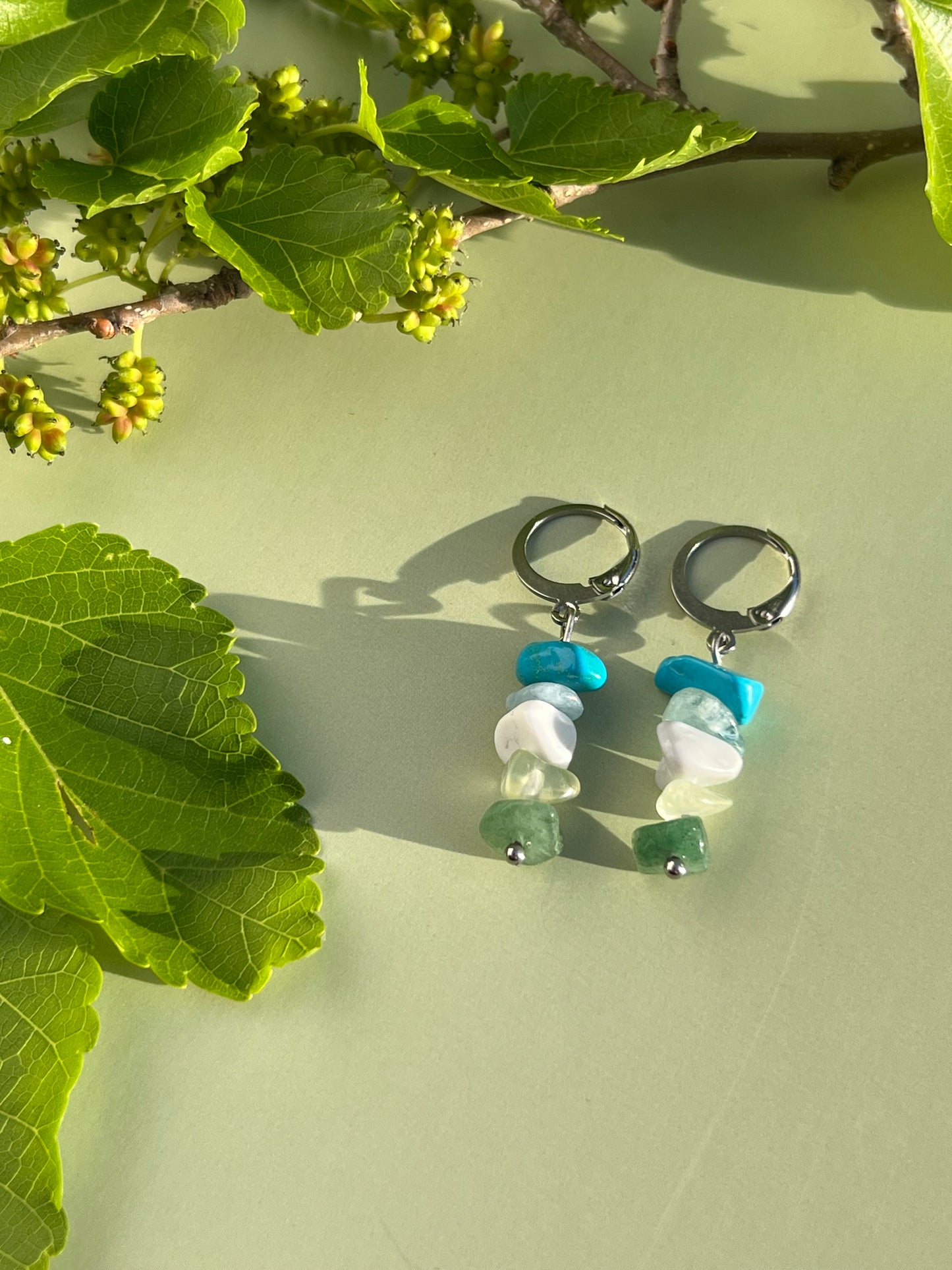 Gay/Achillean Pride Flag Huggie Earrings