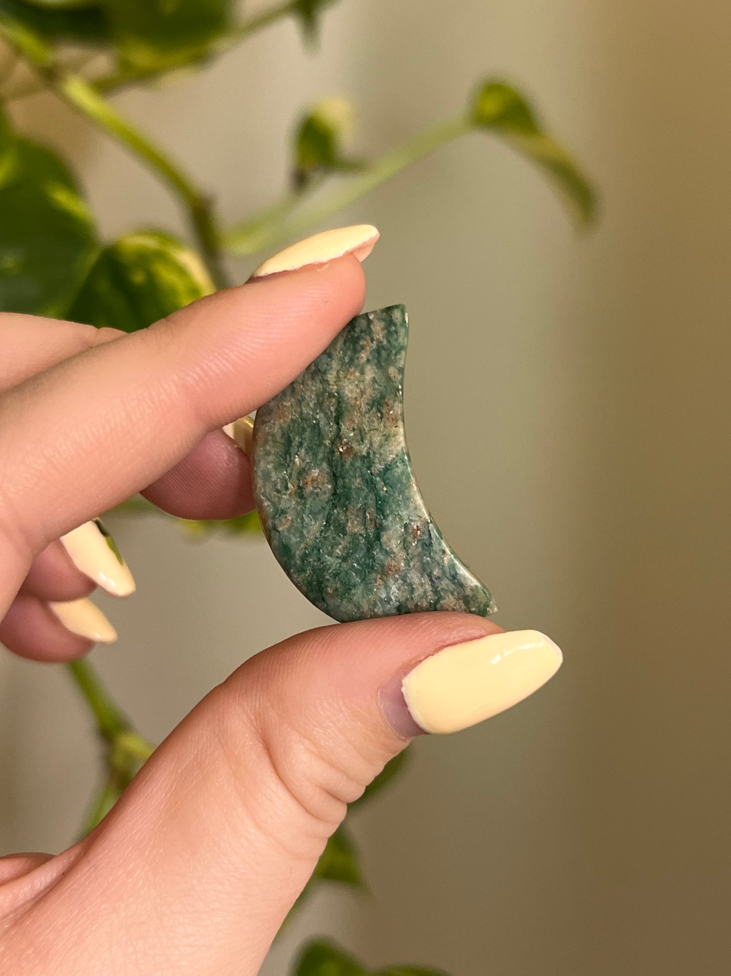 Green Aventurine Small Moon