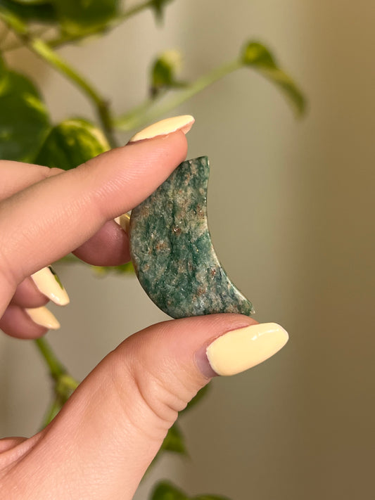 Green Aventurine Small Moon