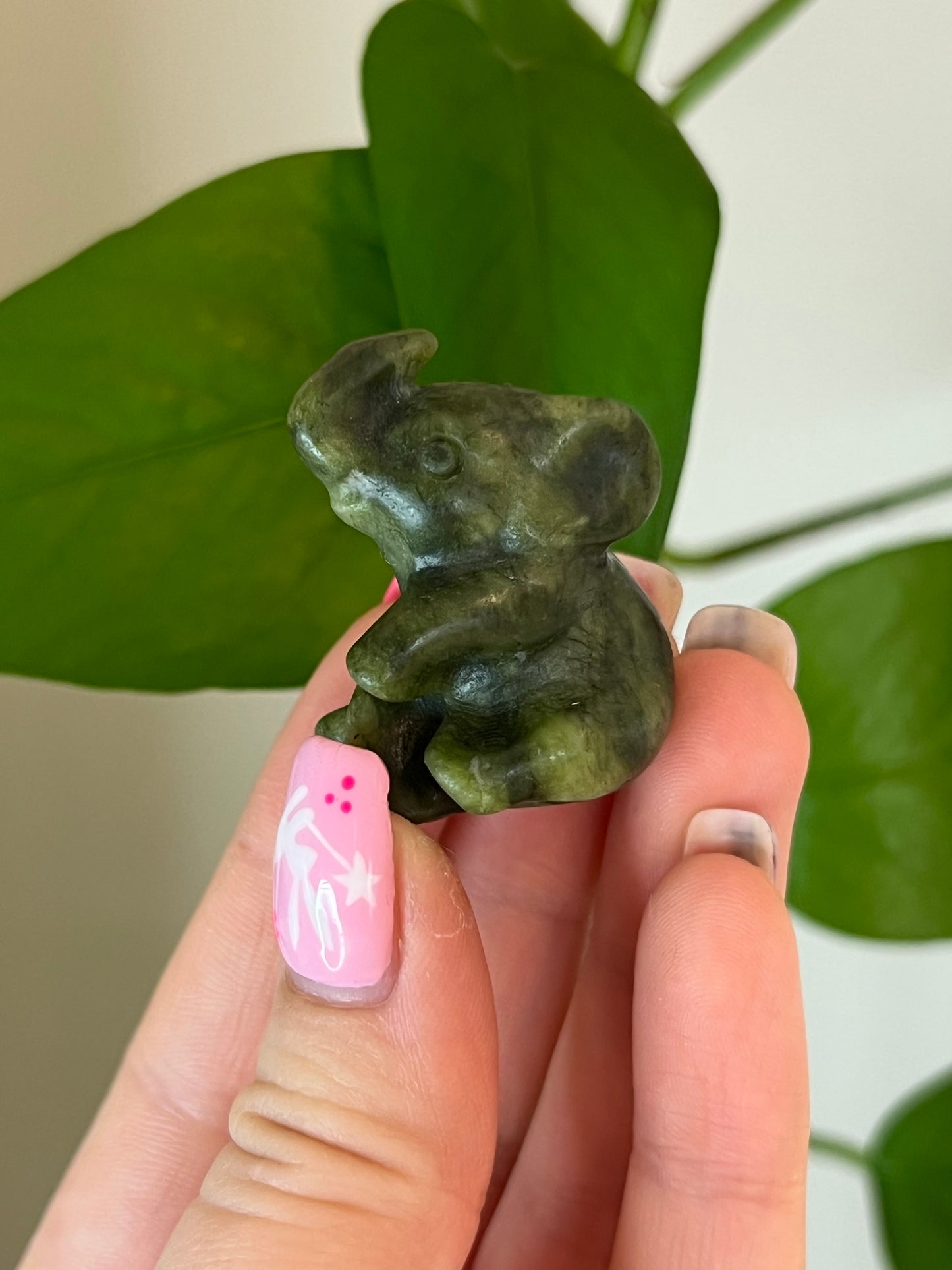 Jade Sitting Elephant