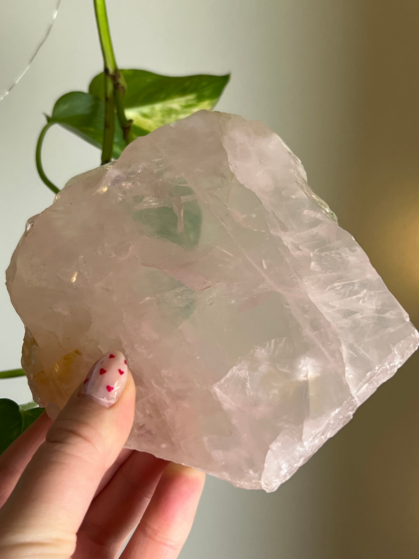 Gemmy Rose Quartz Slab