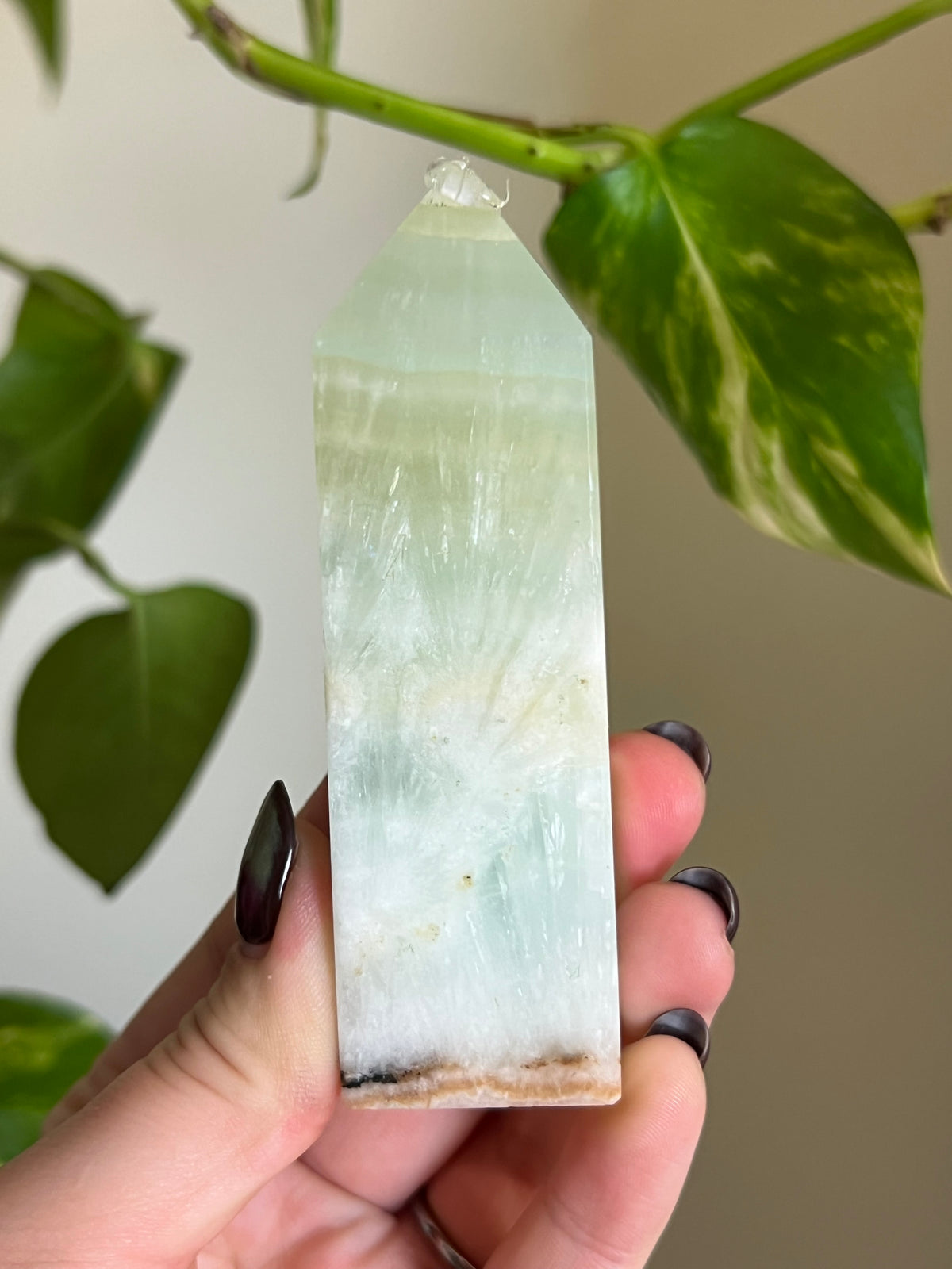 Pistachio Calcite Tower