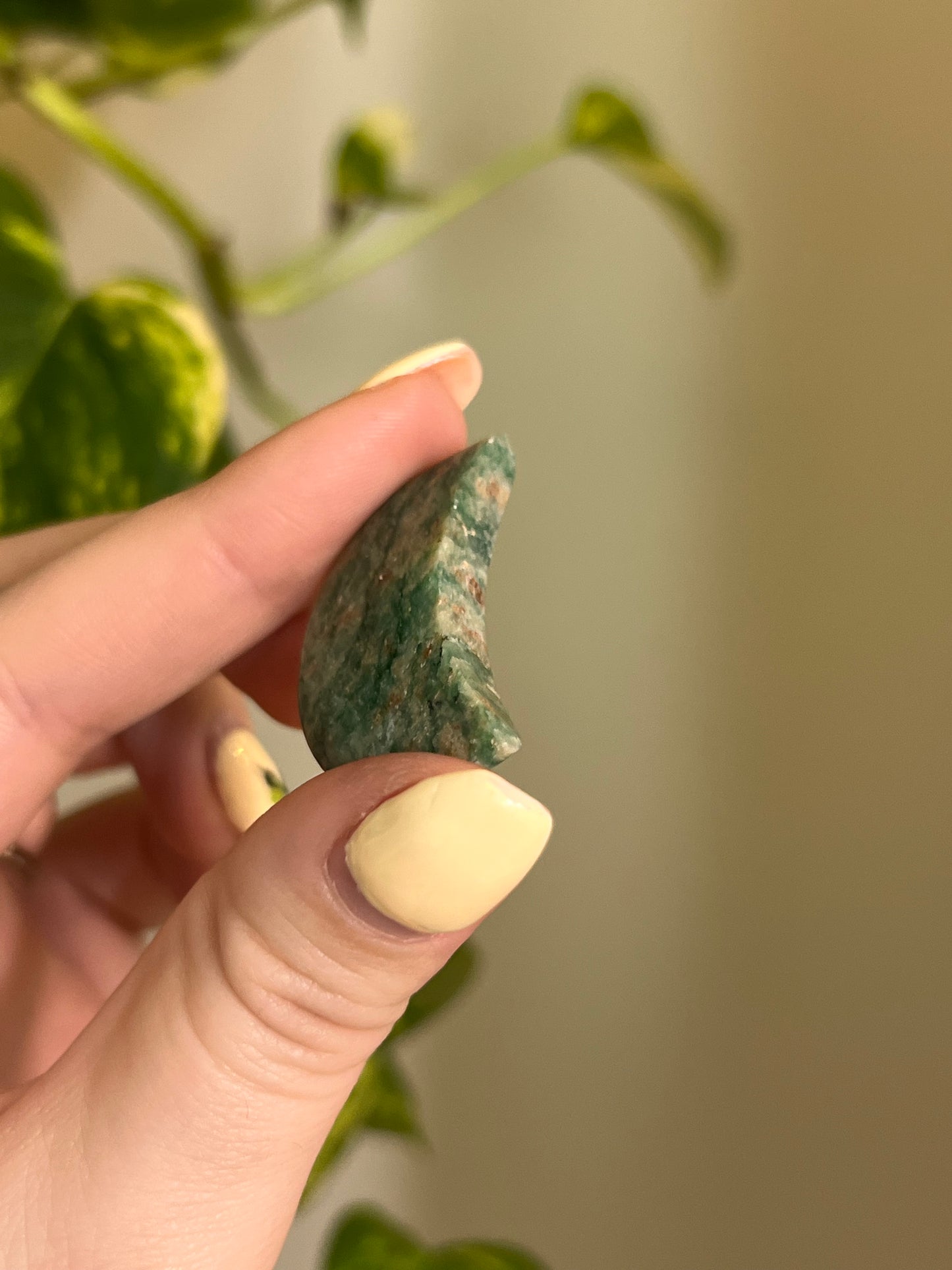 Green Aventurine Small Moon