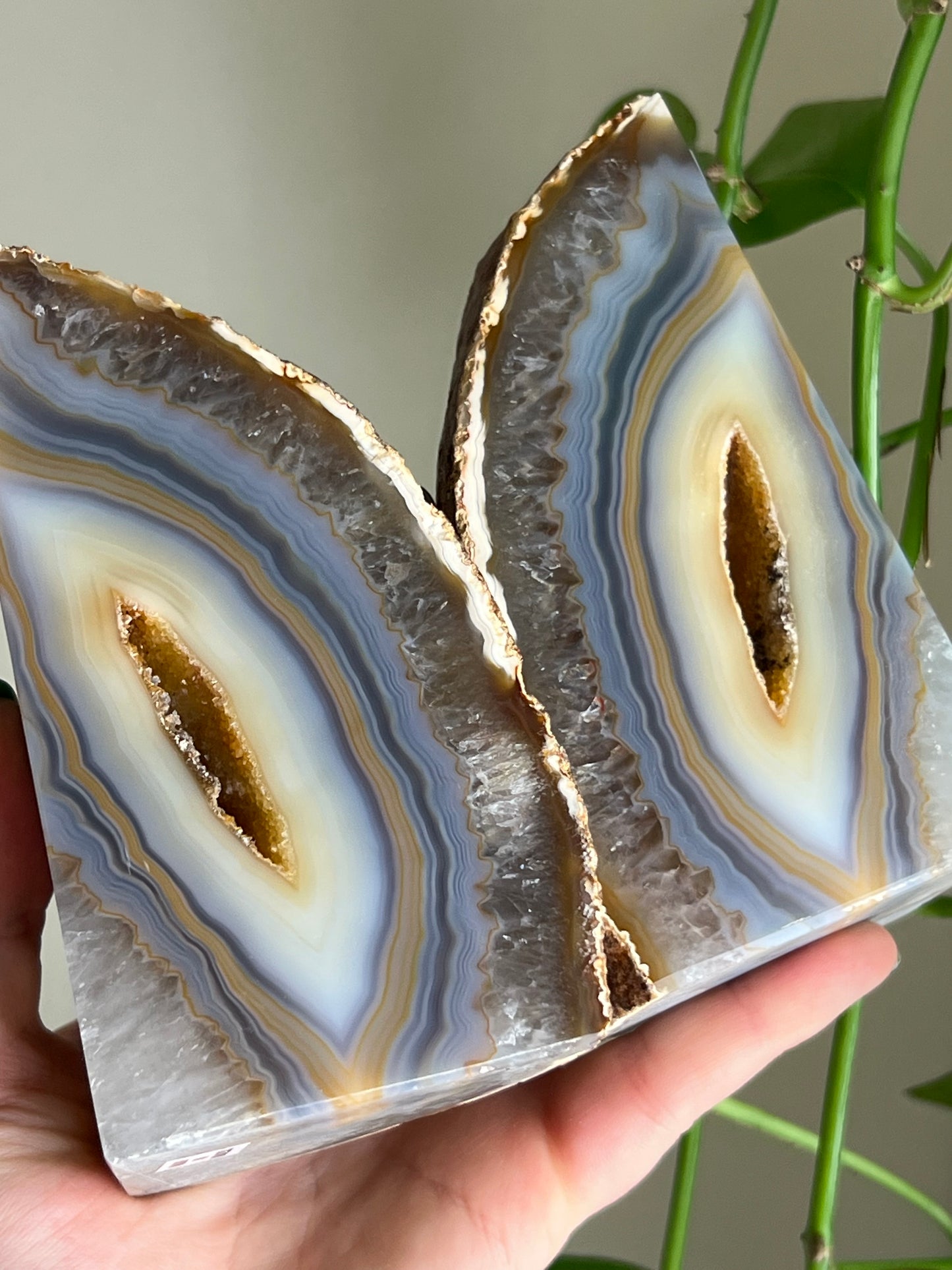 Druzy Agate Book Ends