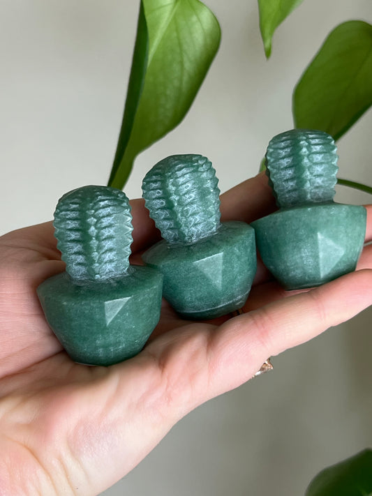 Green Aventurine Cactus